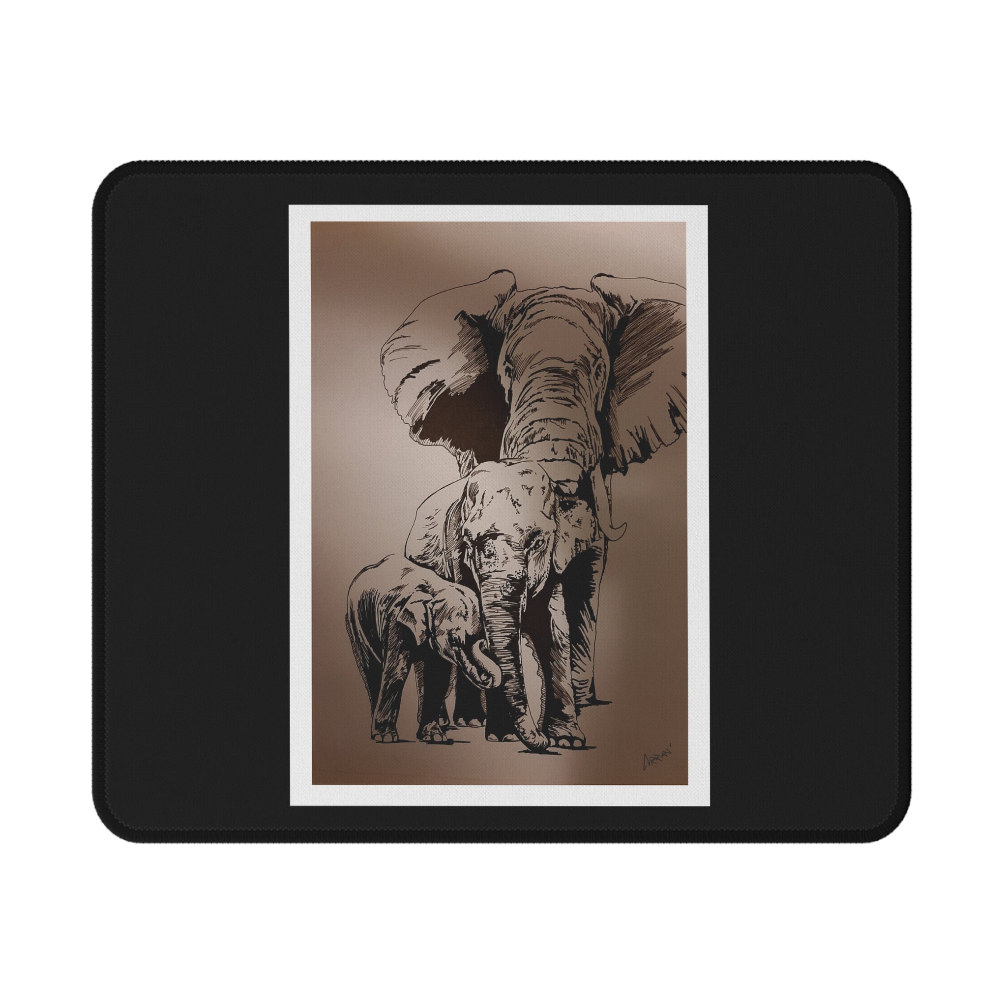 Elephant Art Non-Slip Gaming Mouse Pad - Perfect for Gamers