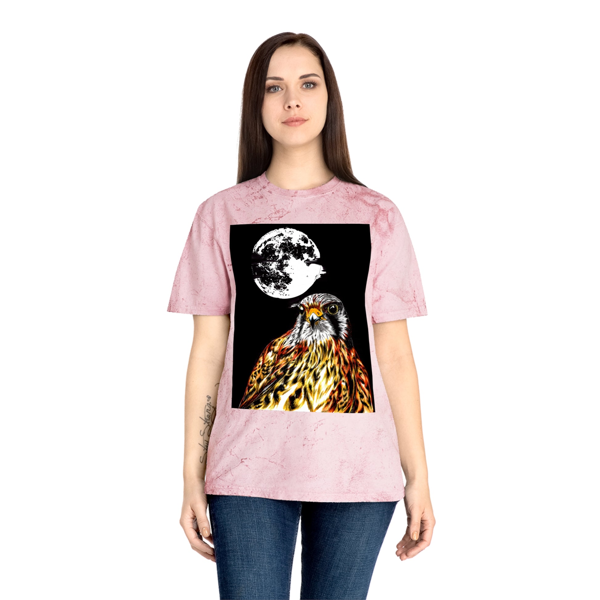 Unisex Color Blast Falcon T-Shirt Bohemian Nature Vibe