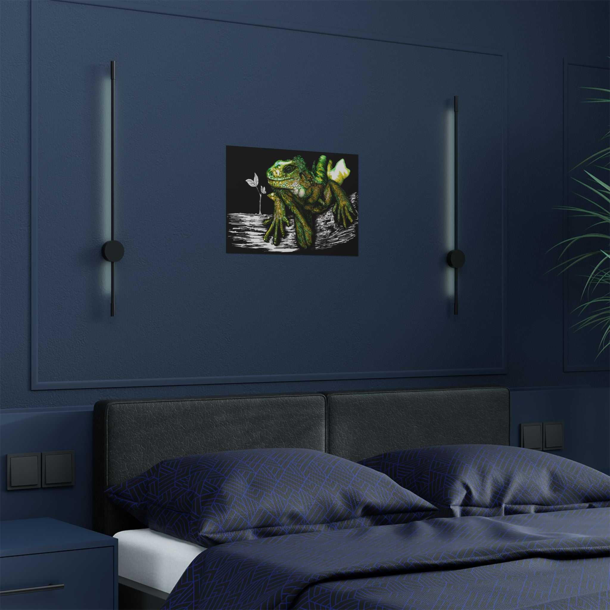 Transform your walls with our Lizard Satin Poster - Stunning 300gsm Wall Art. Elevate your space with this captivating piece!
