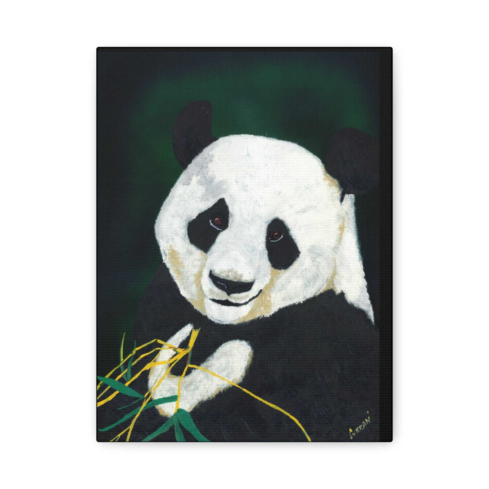 Panda Wall Art, Panda Print, Wildlife Art, Hand-Painted
