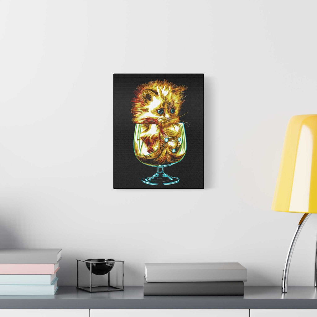 Transform your walls with the enchanting charm of our Whimsical Cat Art Canvas Print - 1.25" Stretched Wall Decor. Add a touch of whimsy to your space!