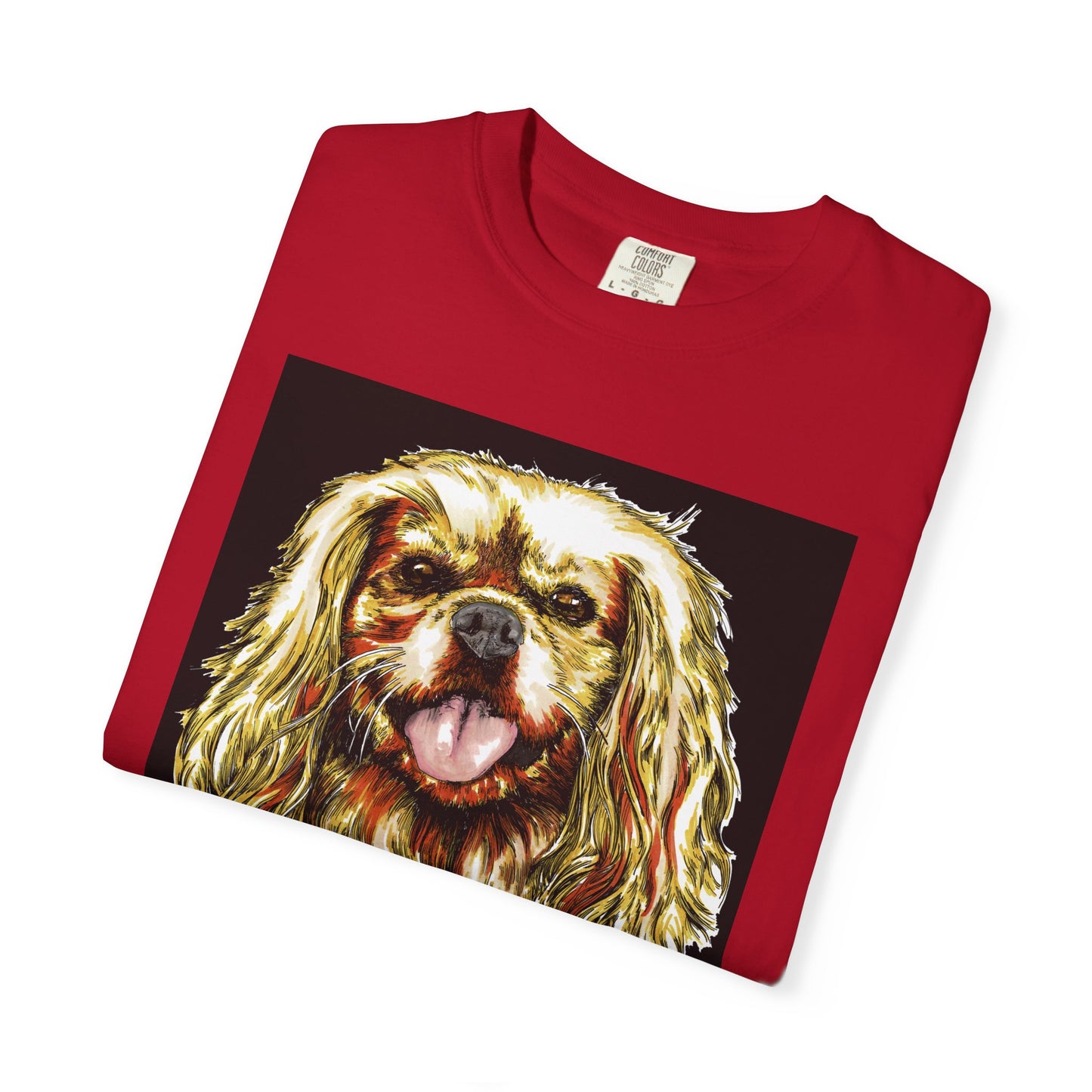 Cocker Spaniel Unisex Tee featuring Hand Drawn Art