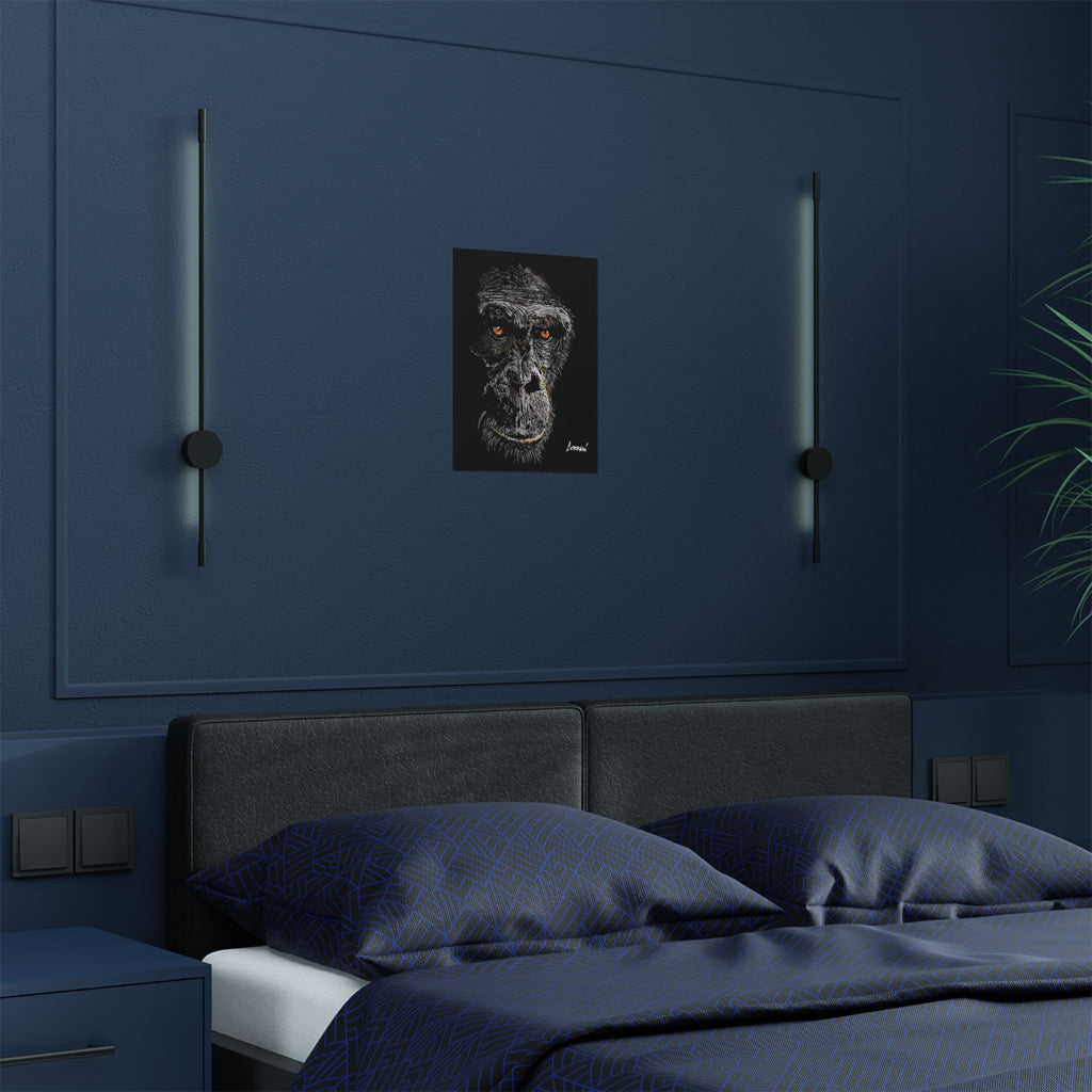 Gorilla Art Satin Poster - 300gsm | Bold Animal Wall Décor