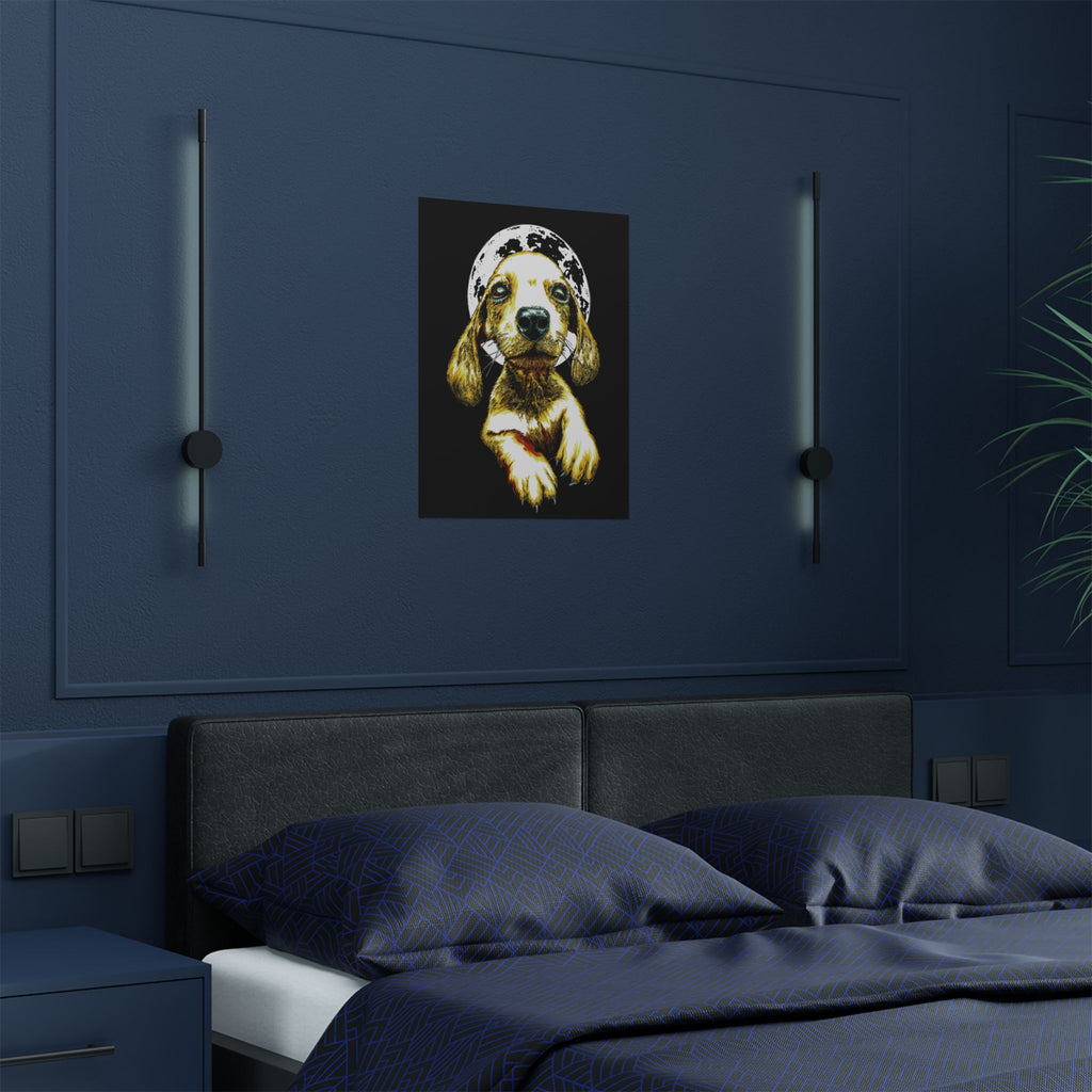Charming Dog Satin Poster - 300gsm Wall Art Print