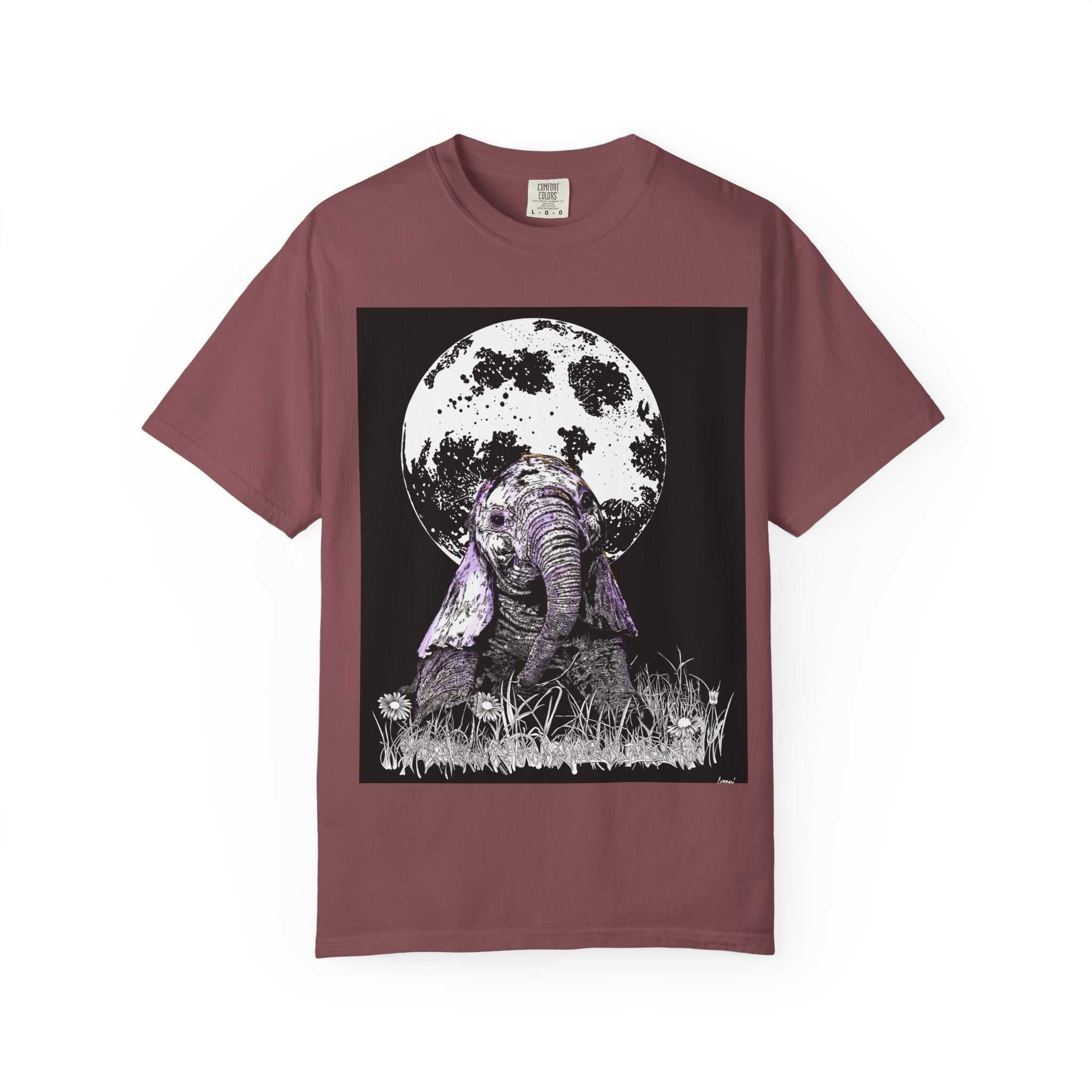 Baby Elephant Unisex T-shirt | Eco-Friendly Garment-Dyed Tee
