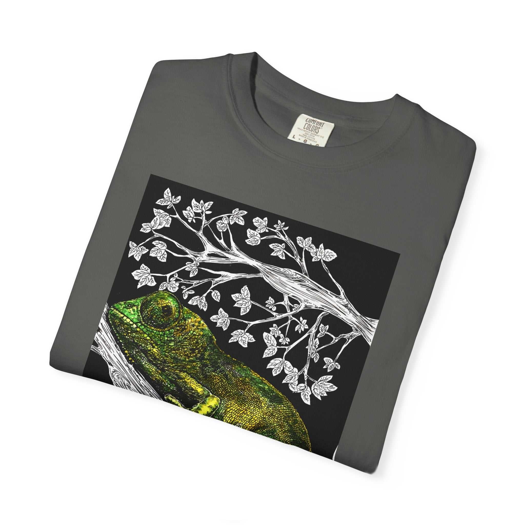 Chameleon Art Unisex Garment-Dyed T-Shirt - Nature Lover's