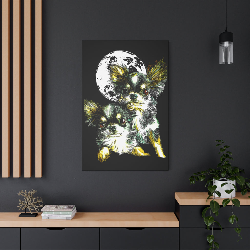 Chihuahuas Wall Art Print of the Original, hand drawn art