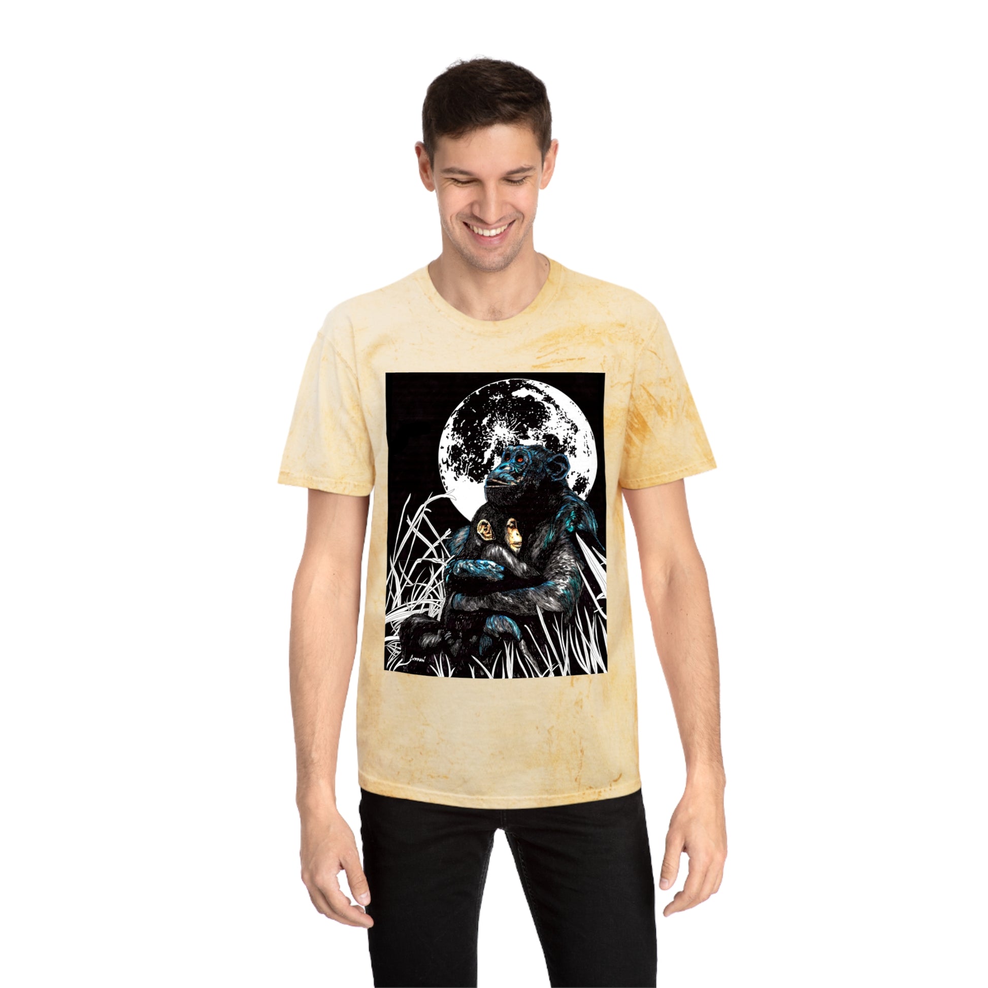 Gorilla and Child T Shirt Original Hand-Drawn Art