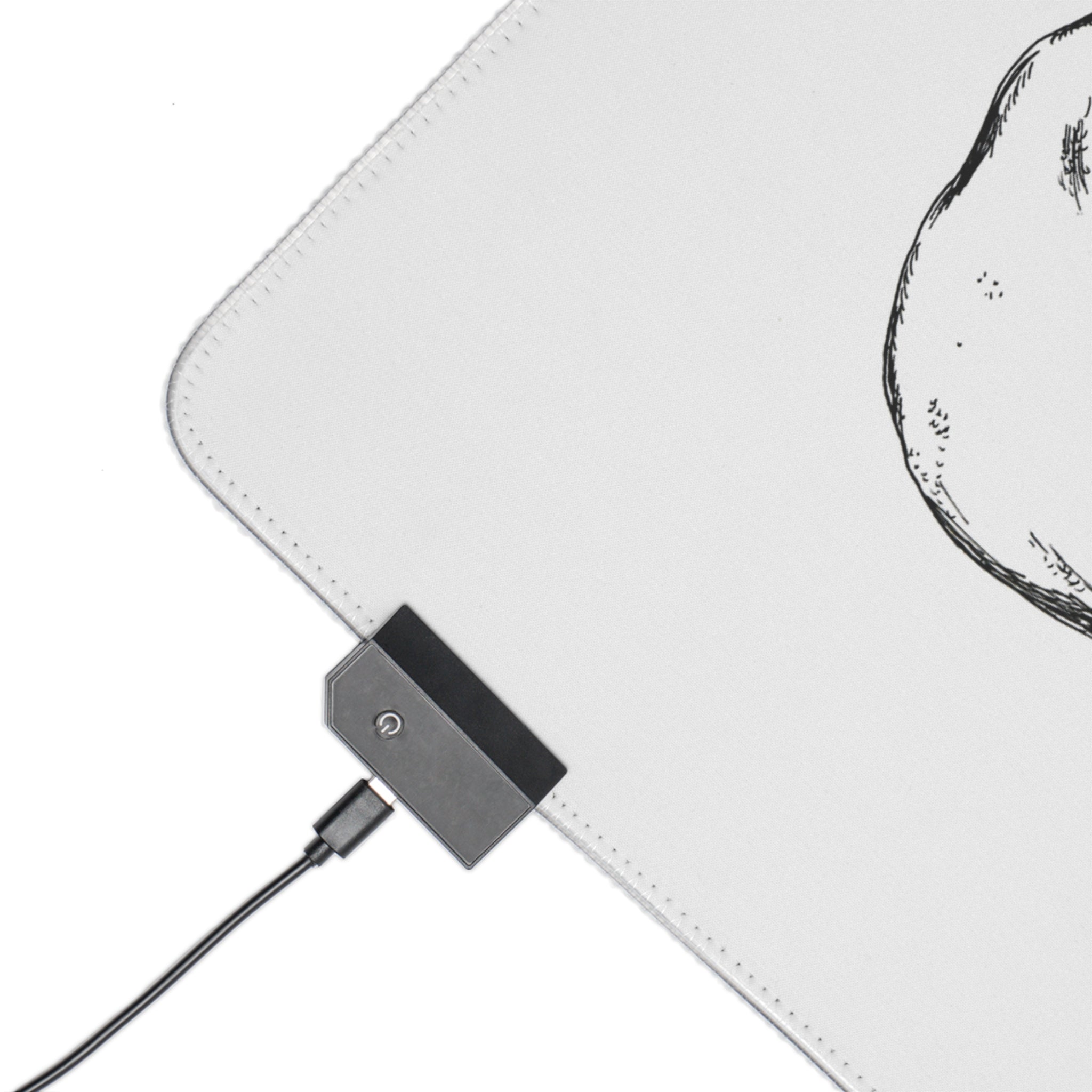 Elephant Herd LED Gaming Mouse Pad - Artistic Elephant Design