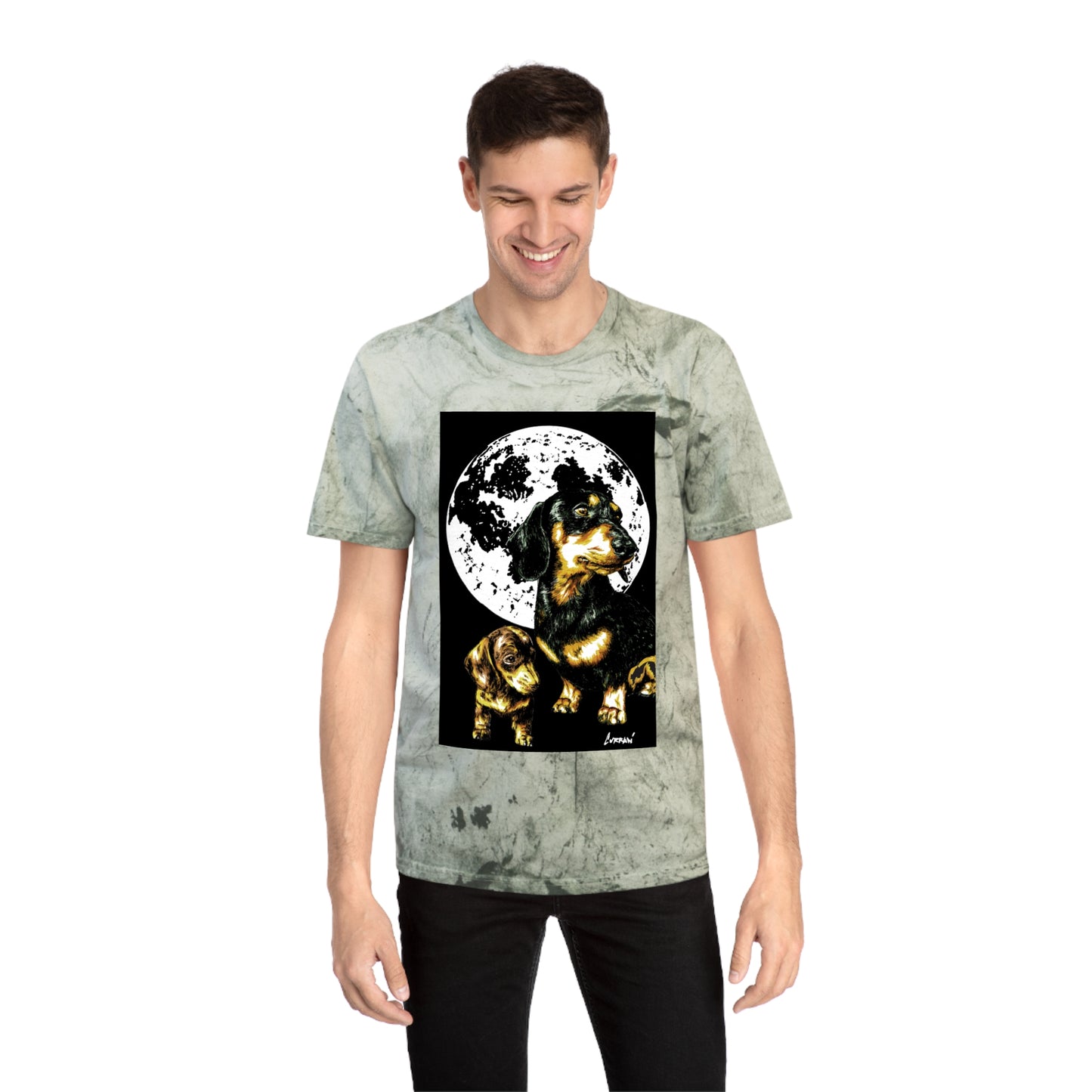 Puppy Color Blast Graphic T-Shirt - Unisex Pet Lover Tee