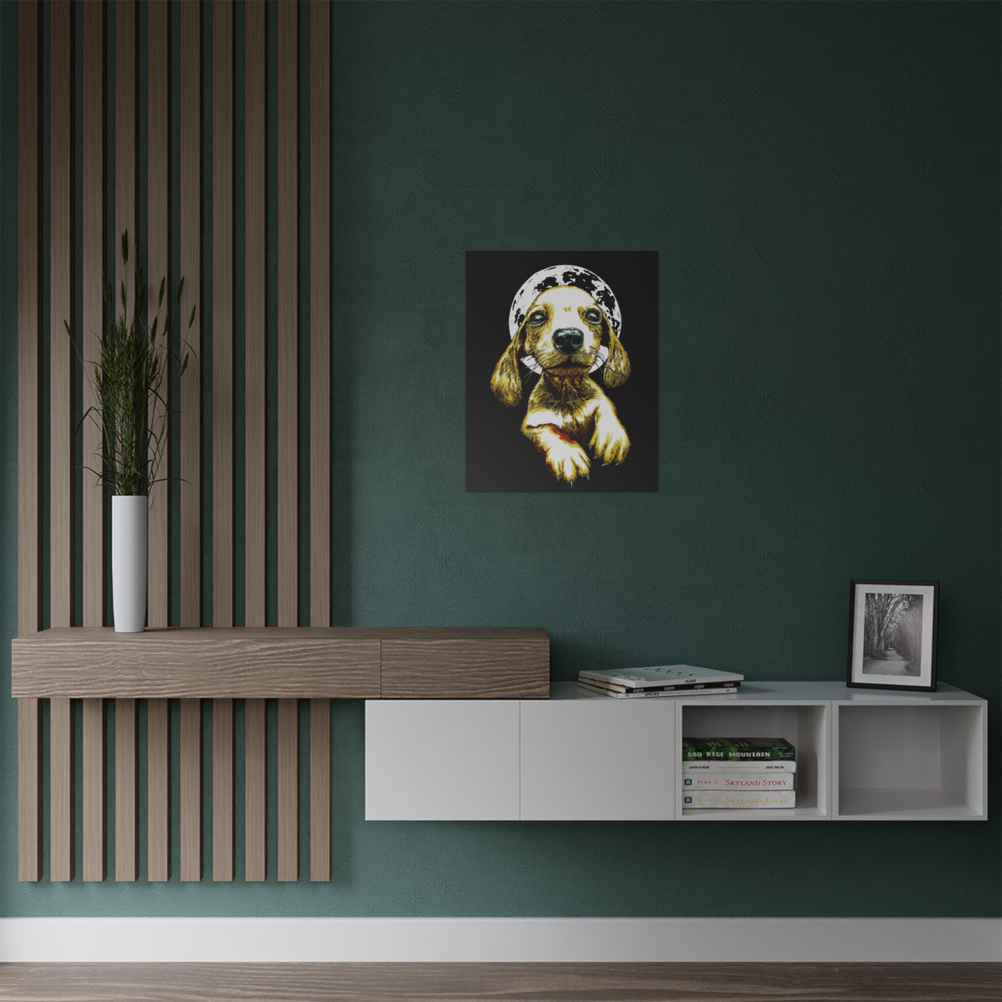 Charming Dog Satin Poster - 300gsm Wall Art Print