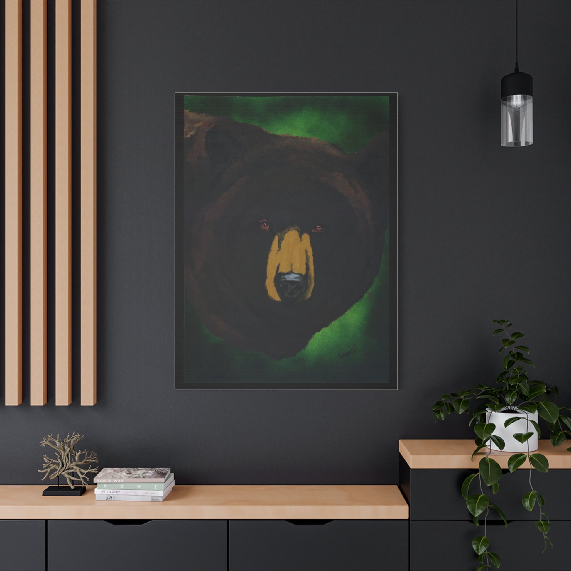 Brown Bear Wall Art, Brown Bear Art Print