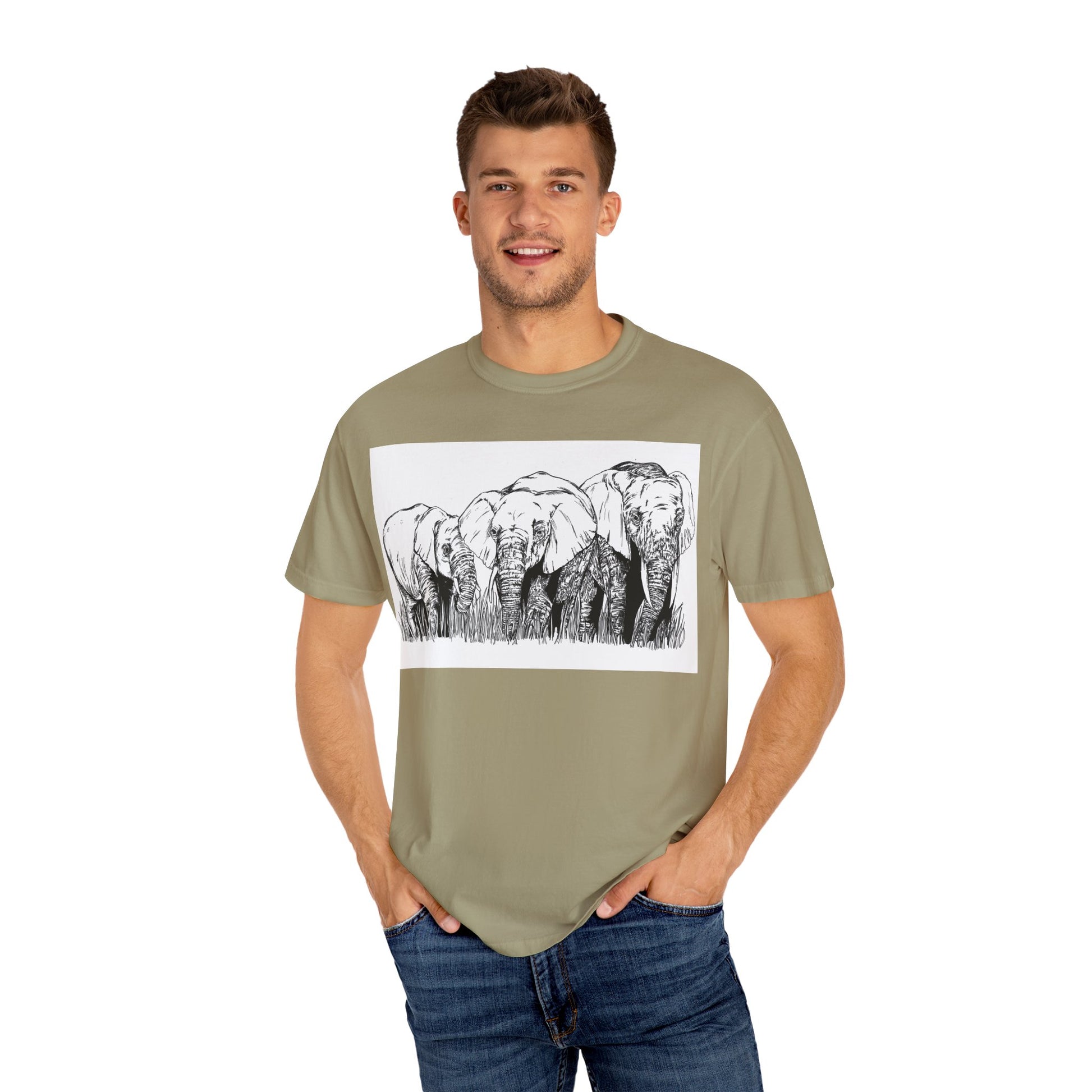 Eco-Friendly Elephant Graphic Unisex T-Shirt