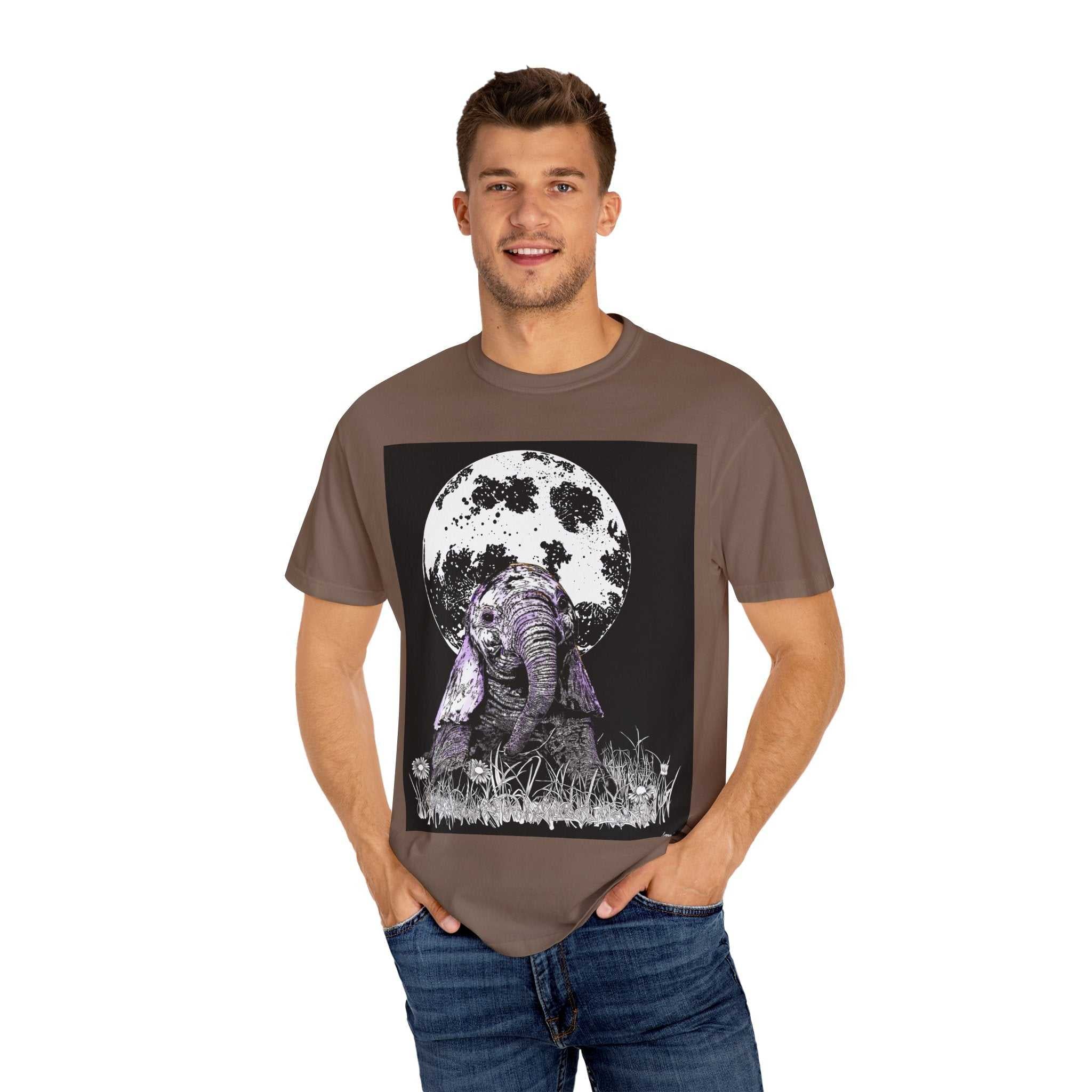 Baby Elephant Unisex T-shirt | Eco-Friendly Garment-Dyed Tee