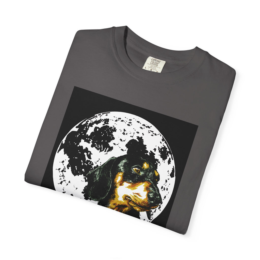 Dachshund Puppies Full Moon Dog Lovers T-Shirt
