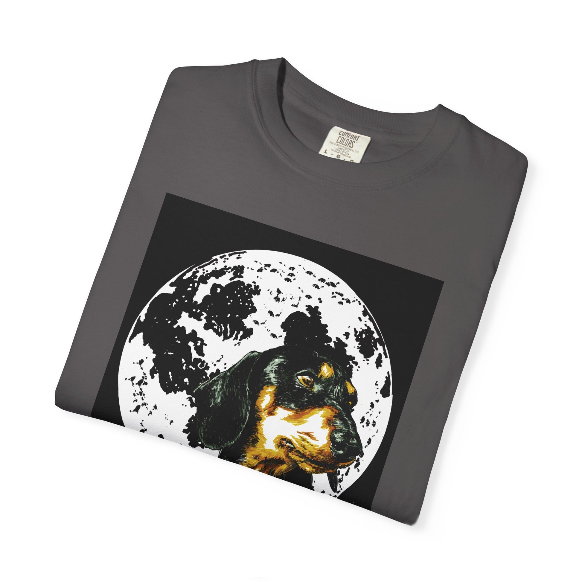 Dachshund Puppies Full Moon Dog Lovers T-Shirt