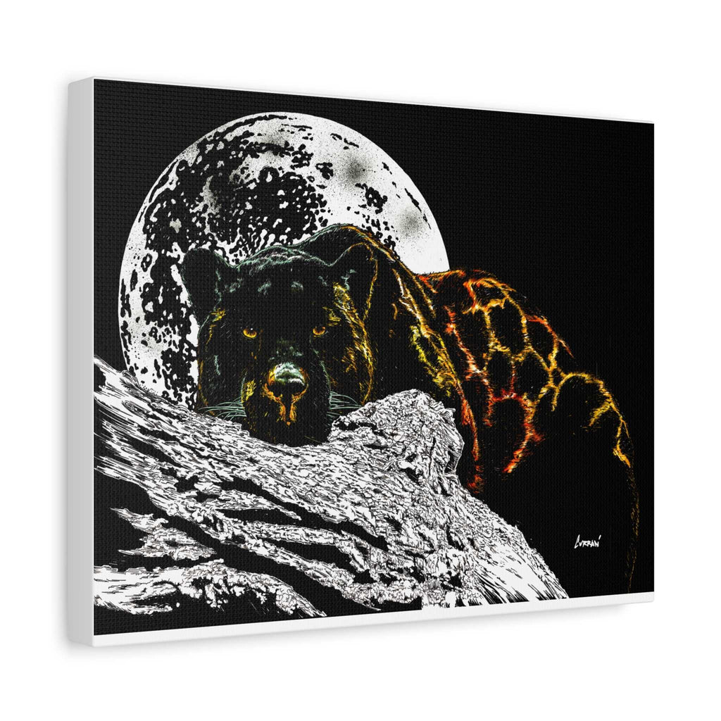 Panther in the Moonlight Print of my Original hand drawn art