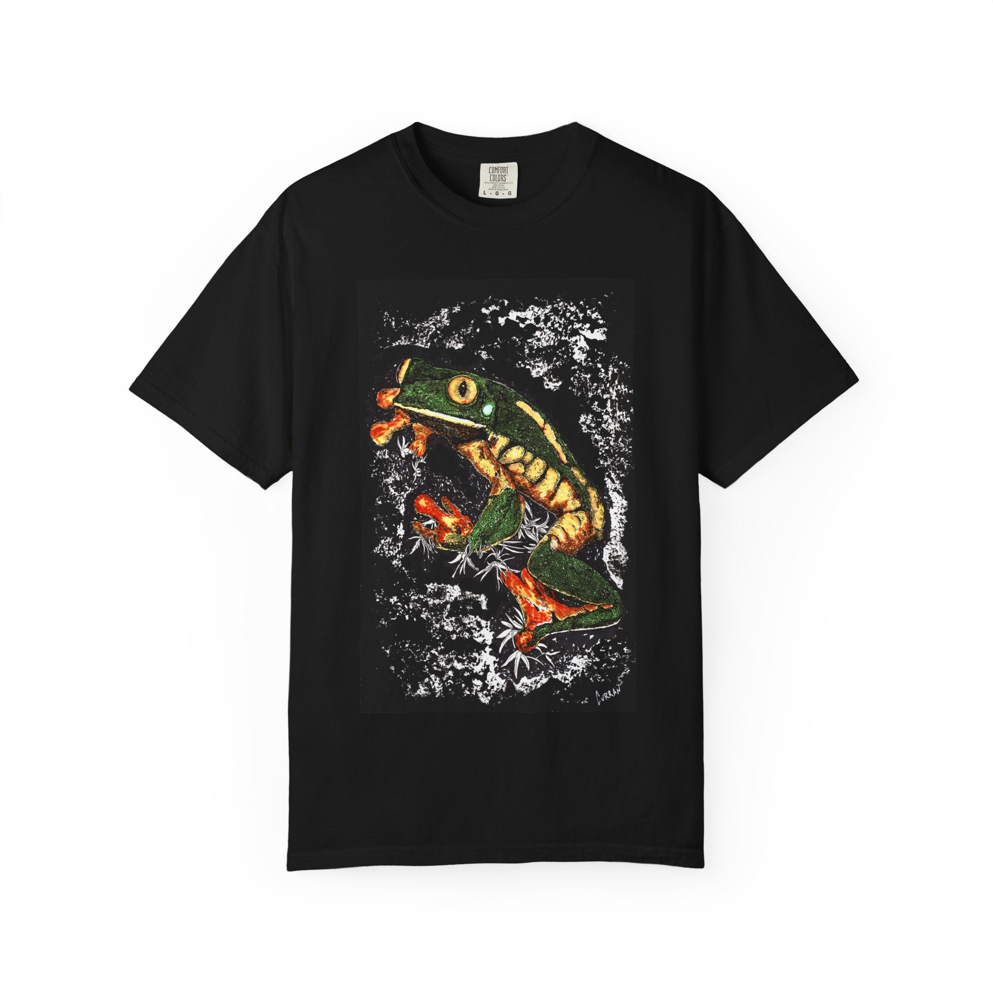 Colorful Frog Unisex T-shirt - Eco-Friendly Art Tee