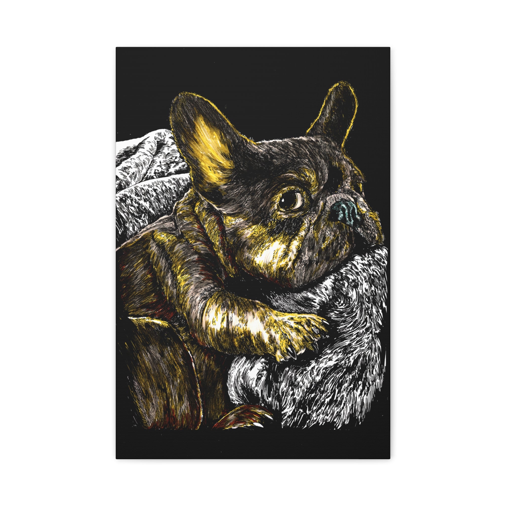 French Bulldog Canvas Wall Art Print of the Original,