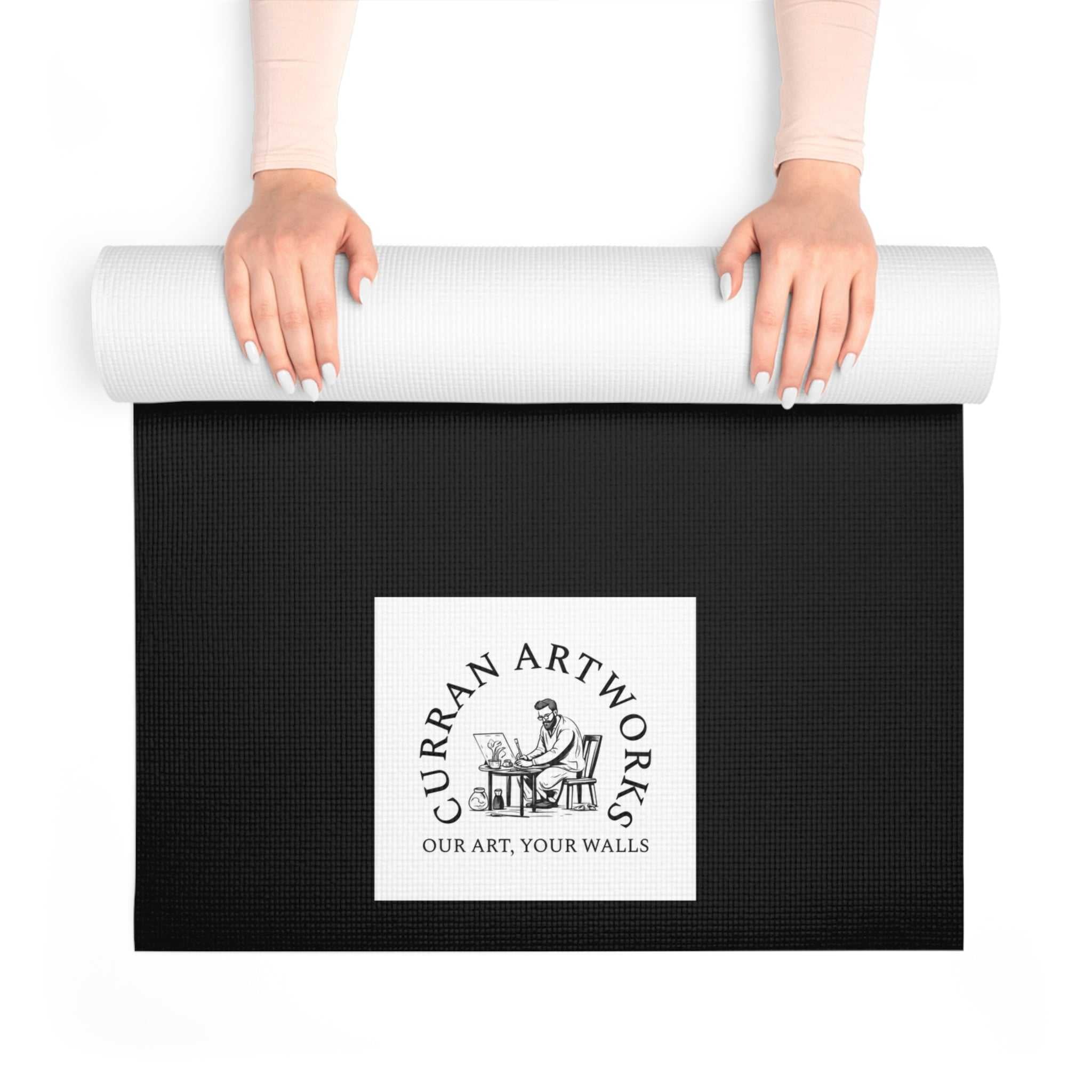 Puppy Yoga Mat, Artistic Yoga Mat, Dog Art Yoga Mat,