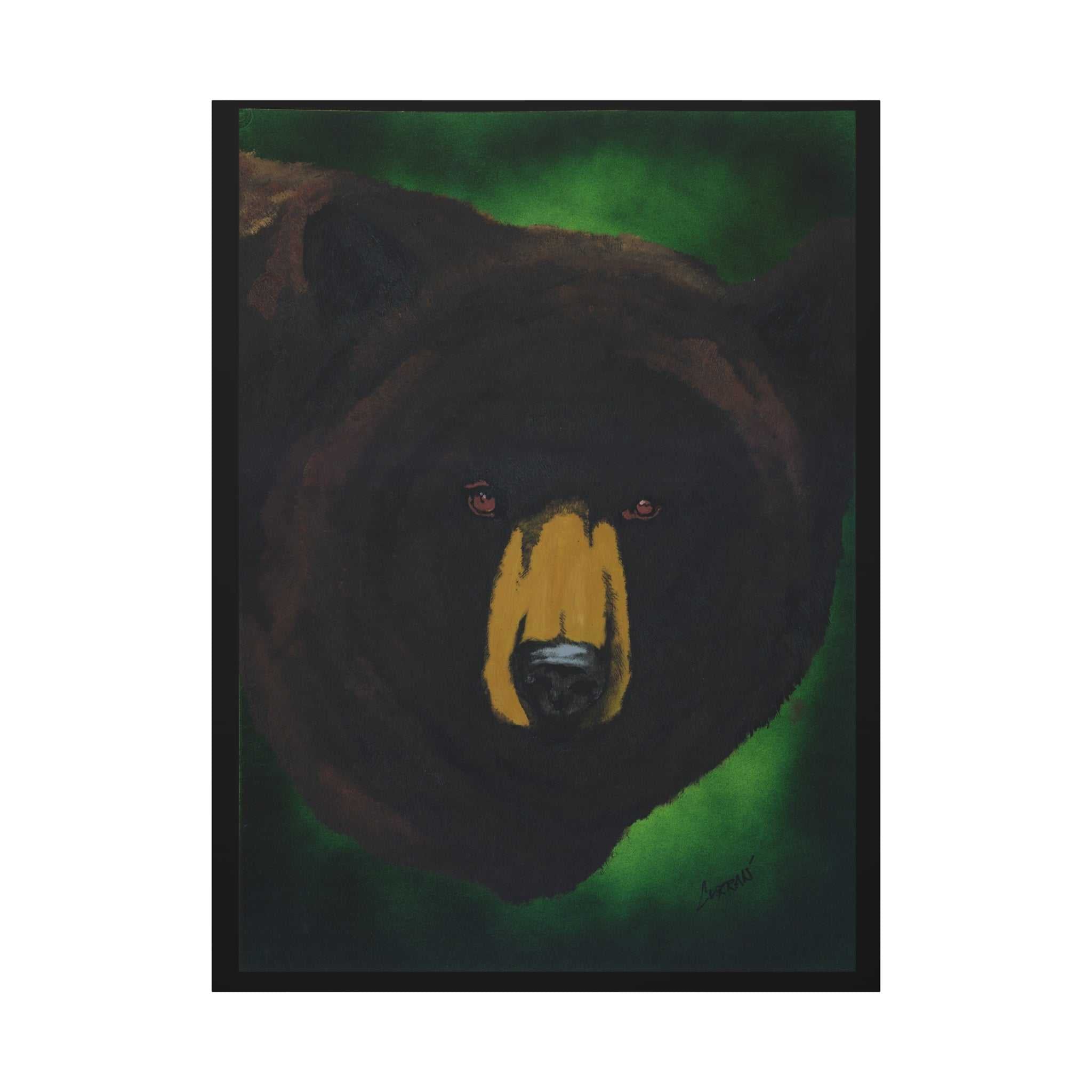 Brown Bear Wall Art, Brown Bear Art Print