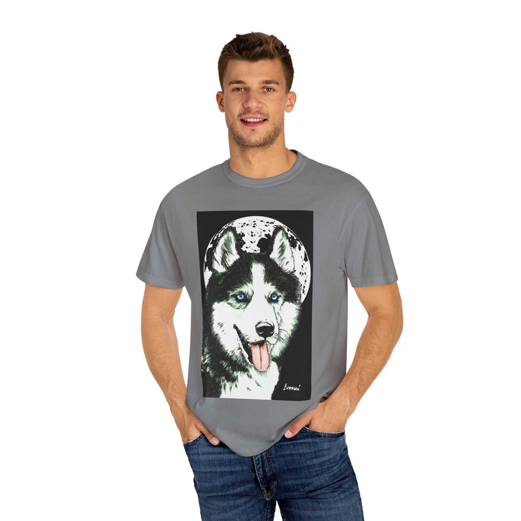 Discover the perfect blend of style and comfort with our Siberian Husky Unisex Garment-Dyed T-Shirt. Shop now for a look that stands out!