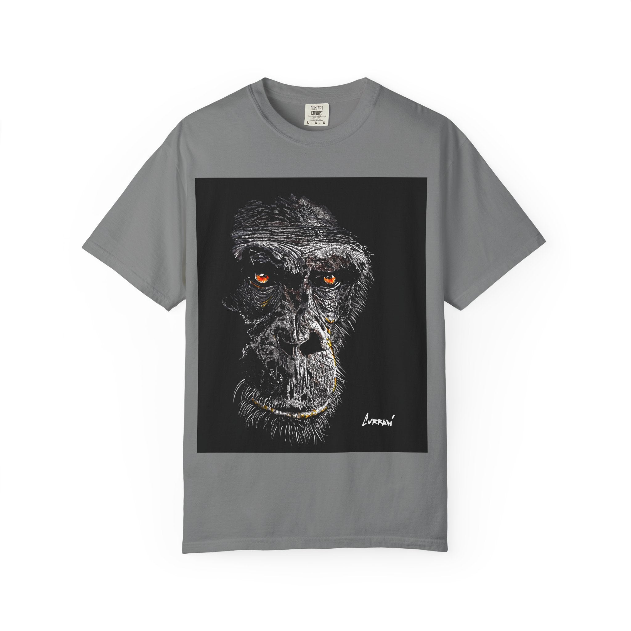 Gorilla Garment-Dyed Art T-Shirt | Unique Unisex Graphic Tee