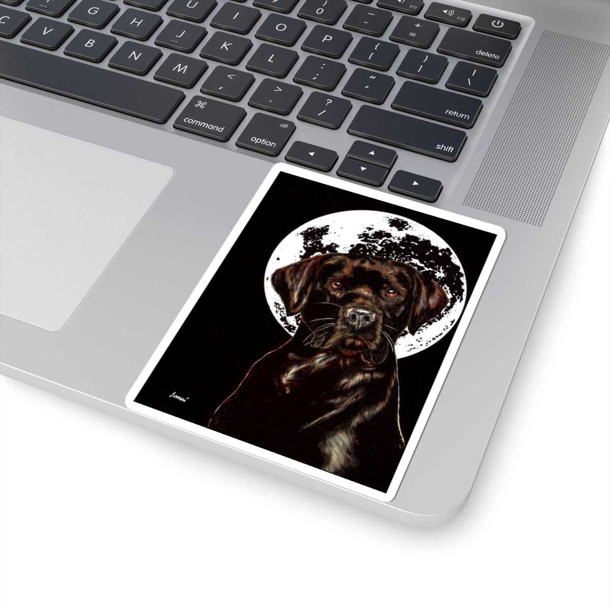 Chocolate Lab Kiss-Cut Sticker, Perfect for Animal Lovers