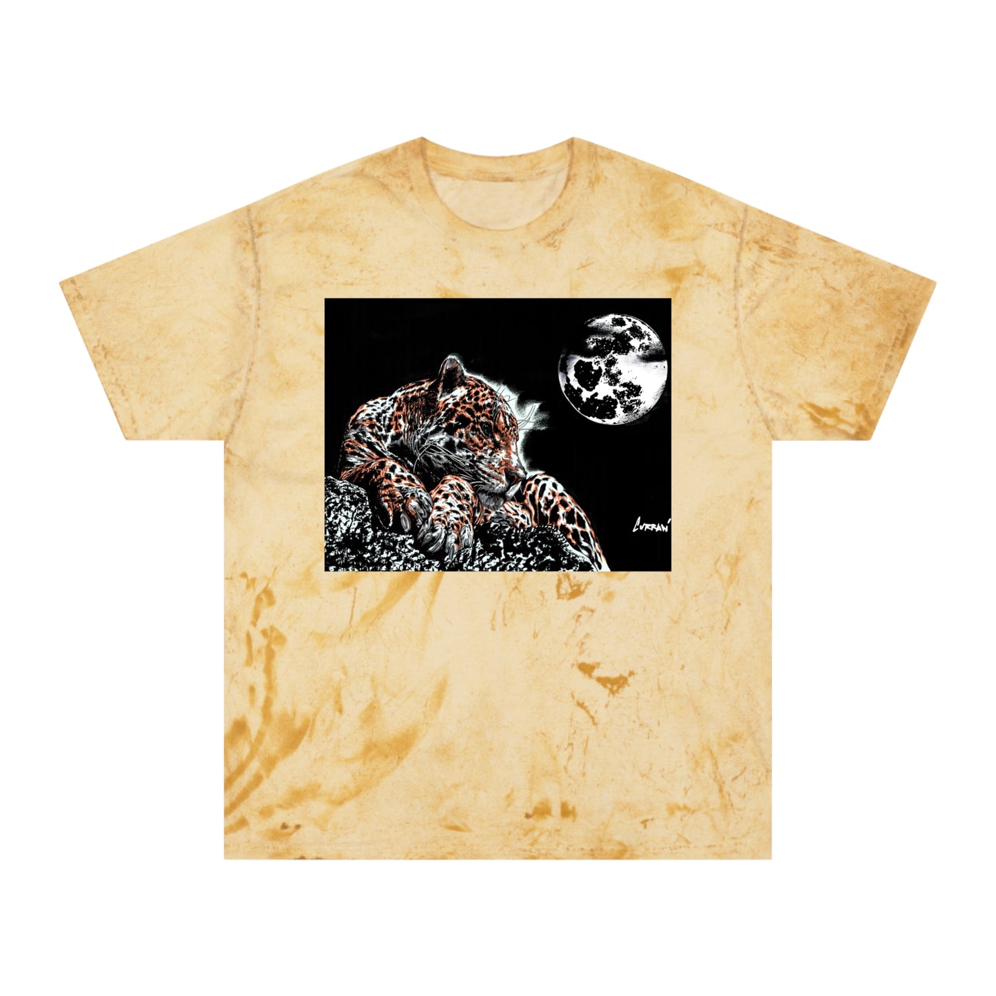 Leopard in the Moonlight T Shirt Original Hand Drawn Art