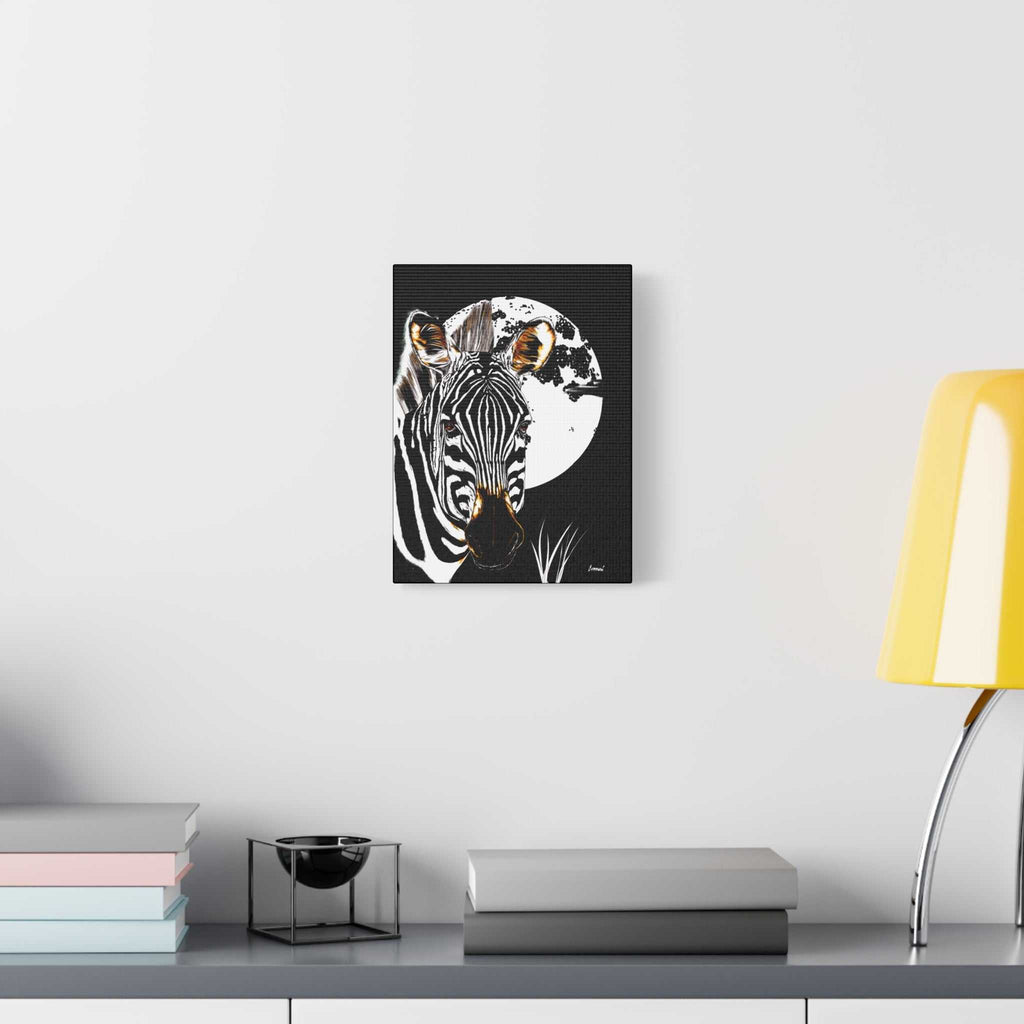 Zebra Wall Art, Zebra Print, Hand-Drawn Zebra, Wildlife Art, Safari Animal Decor, Nature Wall Art, Black and White Art, Animal Lover Gift Printed on Matte Canvas,