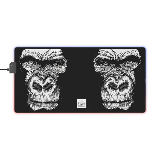 Gorilla Wild Spirit LED Gaming Mouse Pad - Gorilla Design