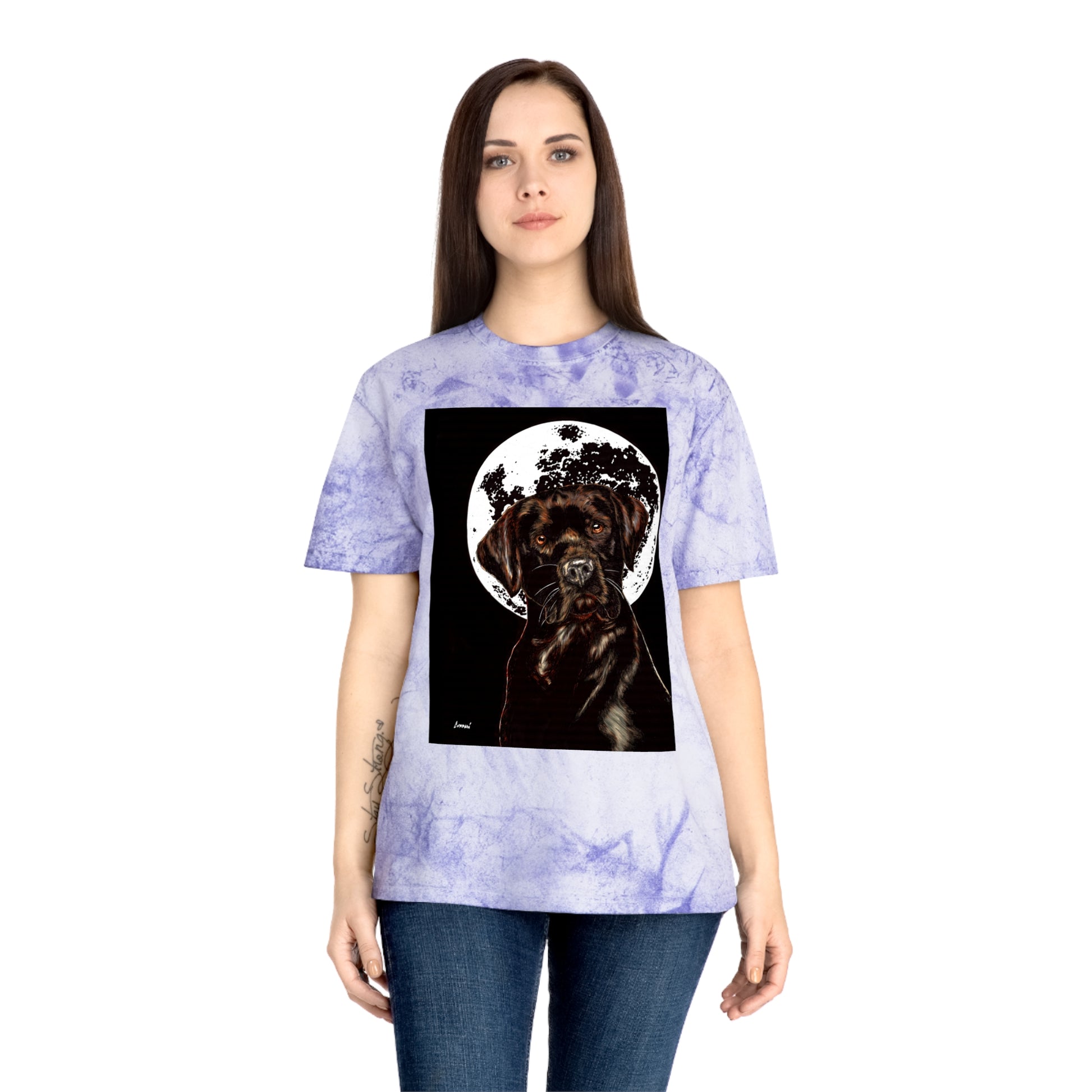 Chocolate Labrador T-Shirt - Artistic Dog Tee for Pet Lovers