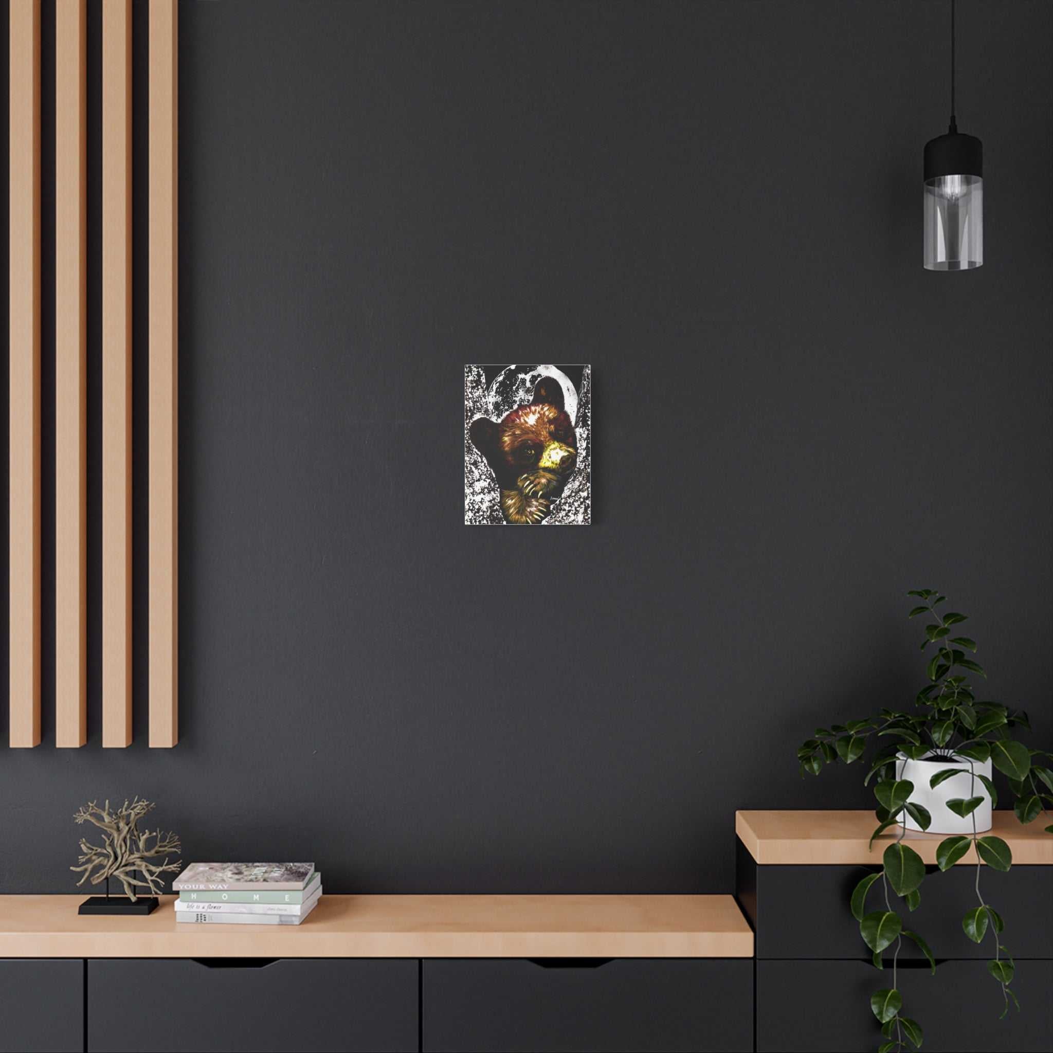 Brown Bear Cub Print of the Original, hand drawn wall art