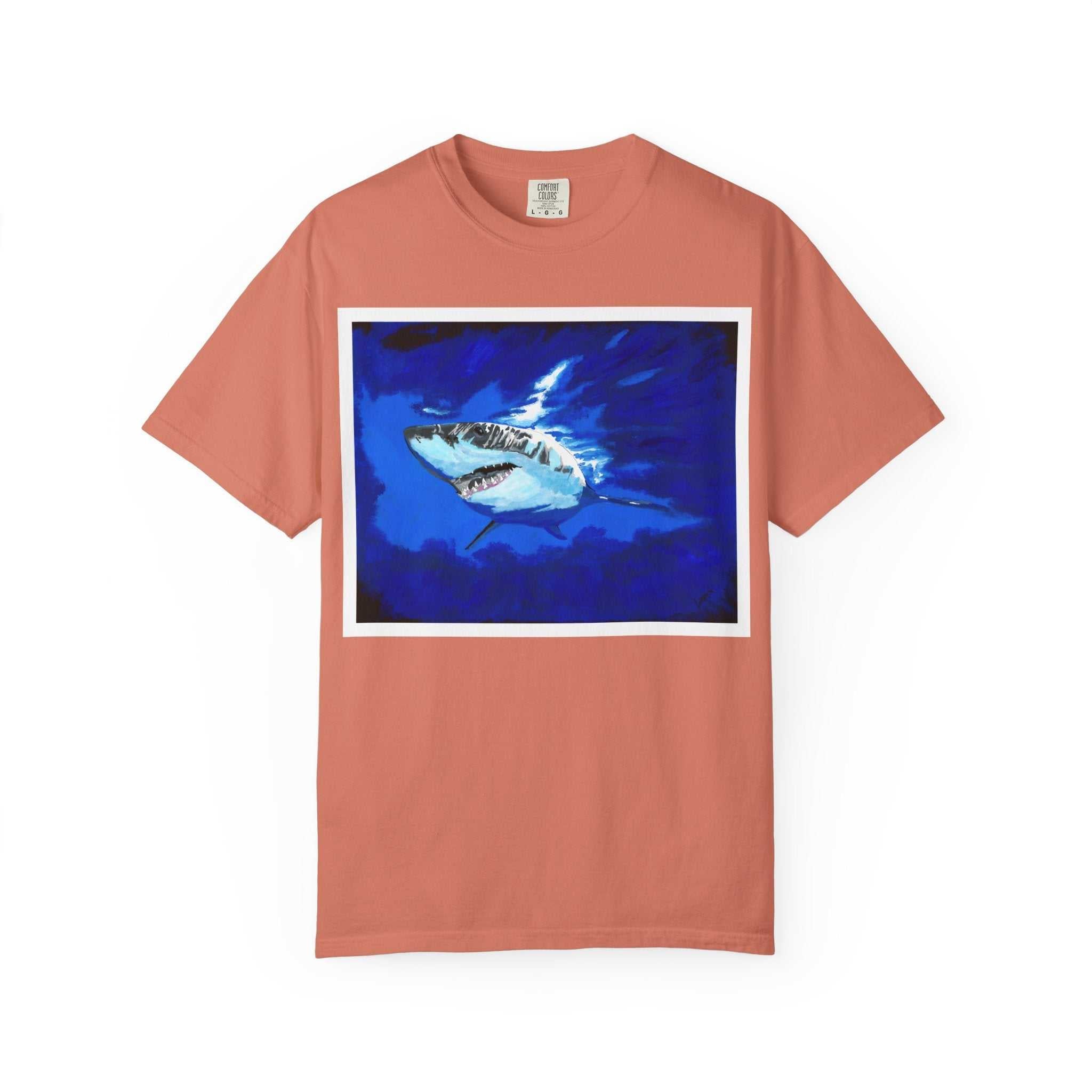 Dive into style with our Shark Graphic Unisex T-Shirt - Ocean Adventure Tee! Perfect for all ocean lovers. Get yours now and make a splash!