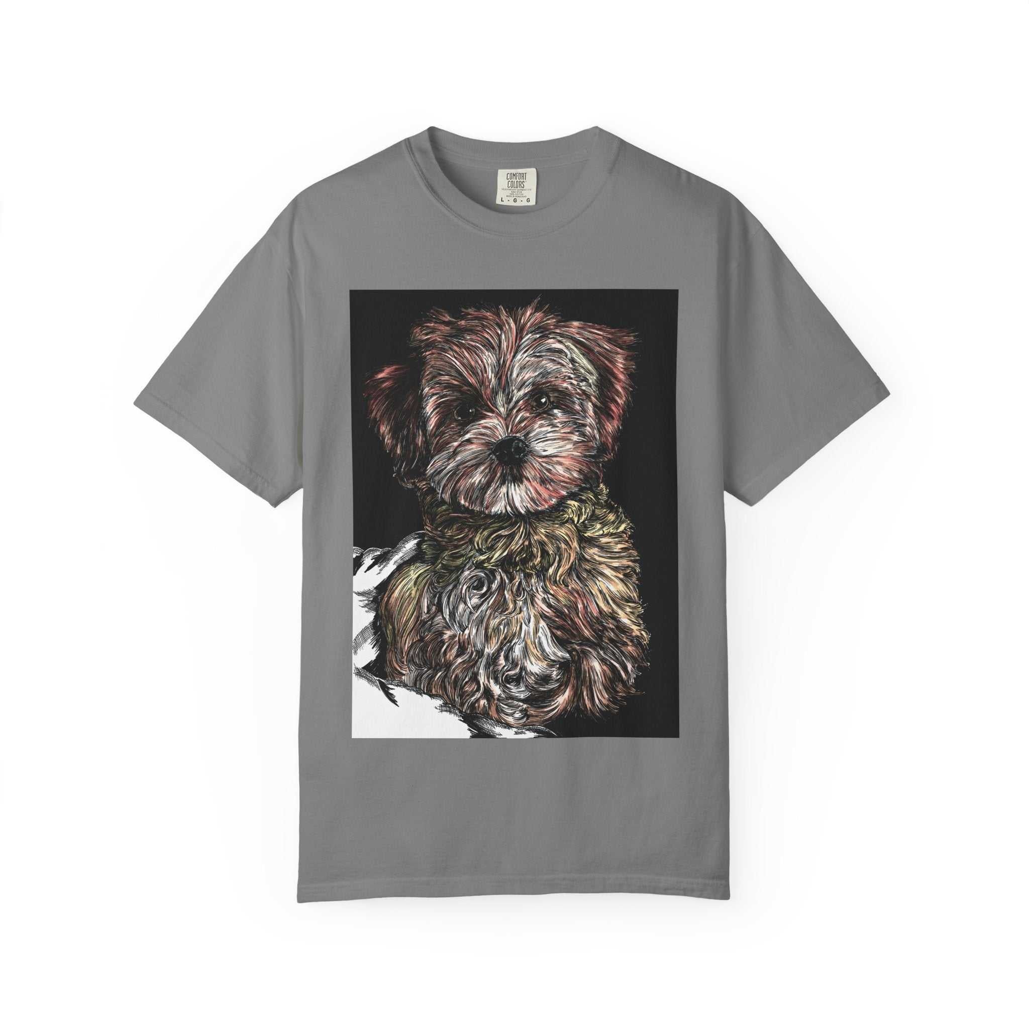 Elevate your style with our Puppy Art Unisex Garment-Dyed T-Shirt – Original Hand-Drawn design. Stand out from the crowd in this unique tee!