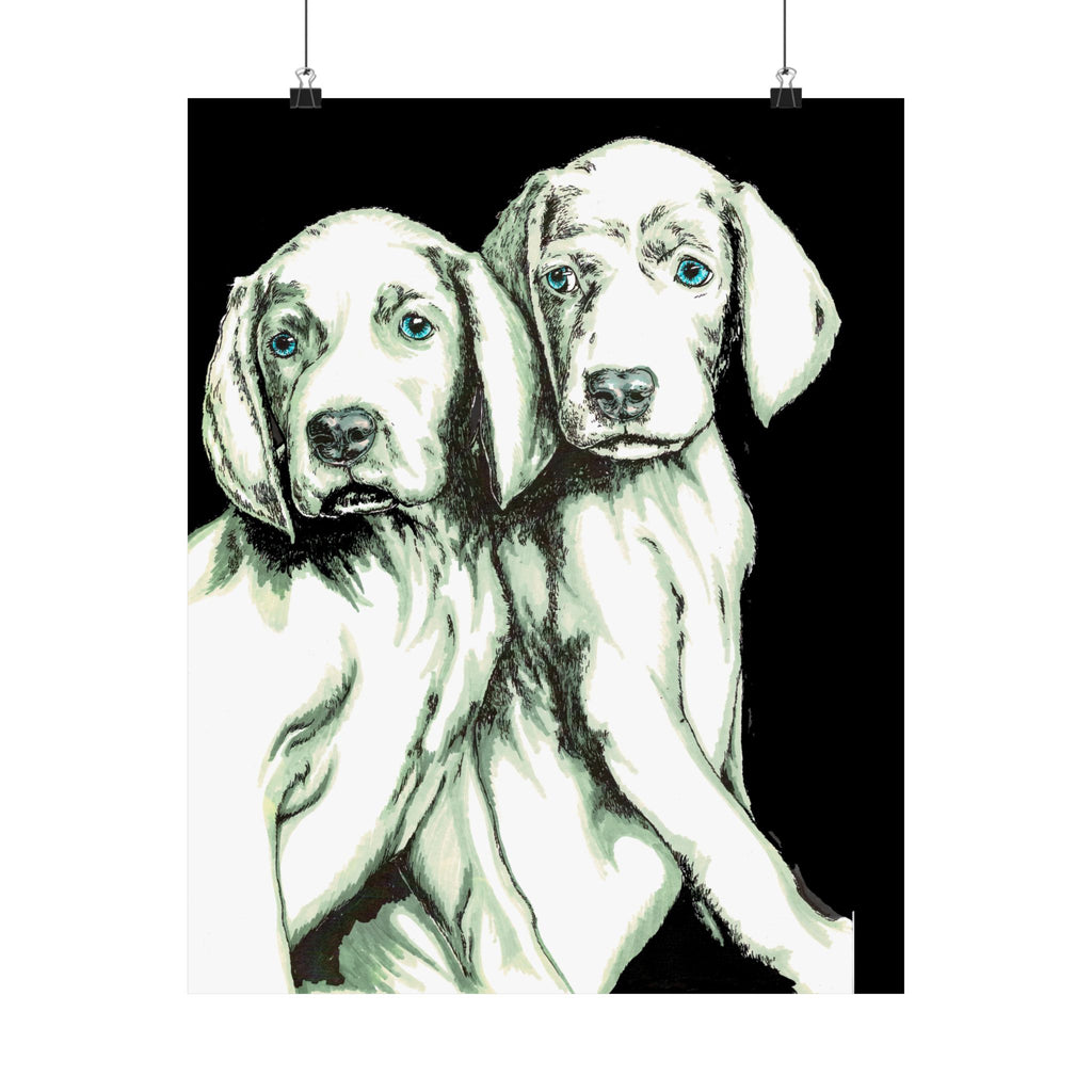 Custom Dog Art Satin Poster - Perfect for Pet Lovers