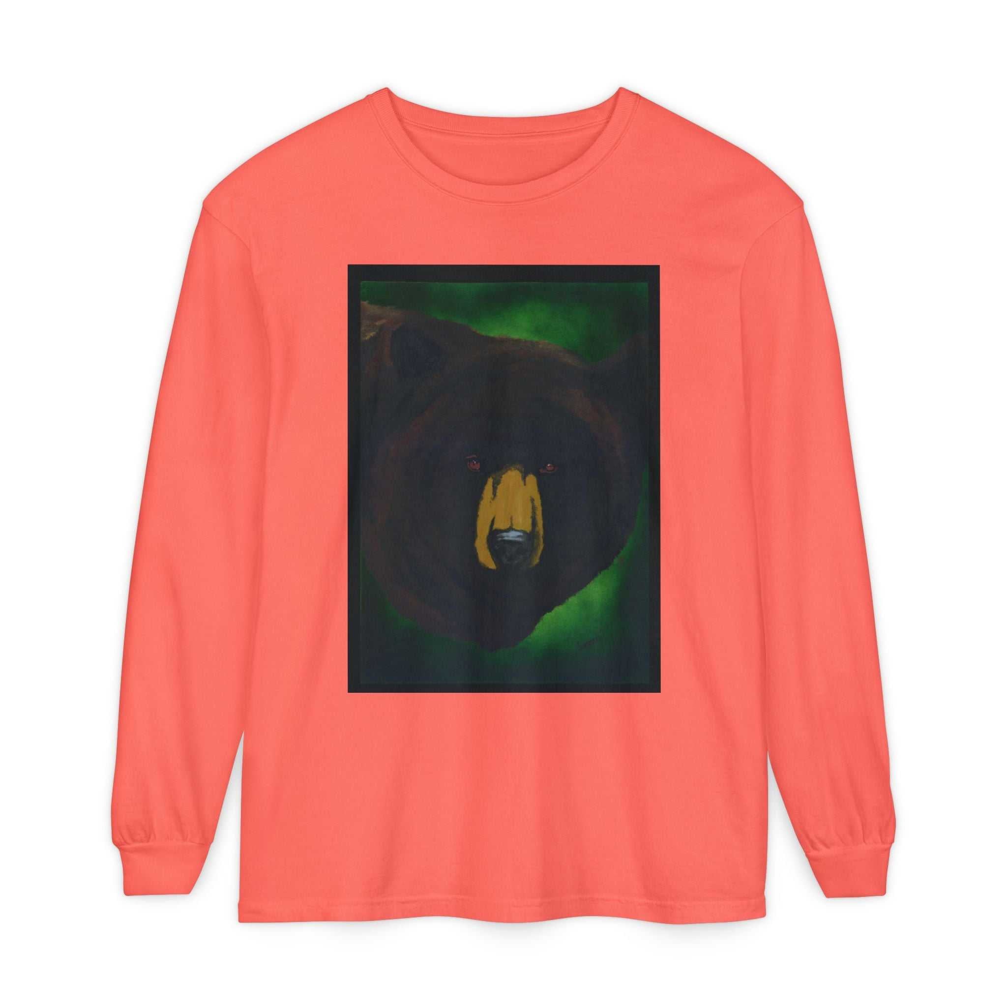 Brown Bear Portrait Long Sleeve Unisex T Shirt