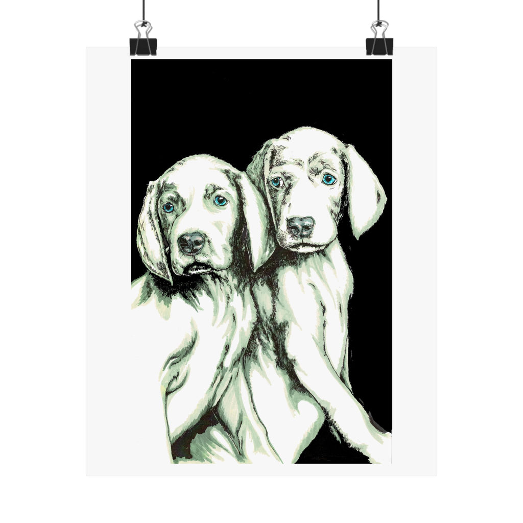 Custom Dog Art Satin Poster - Perfect for Pet Lovers