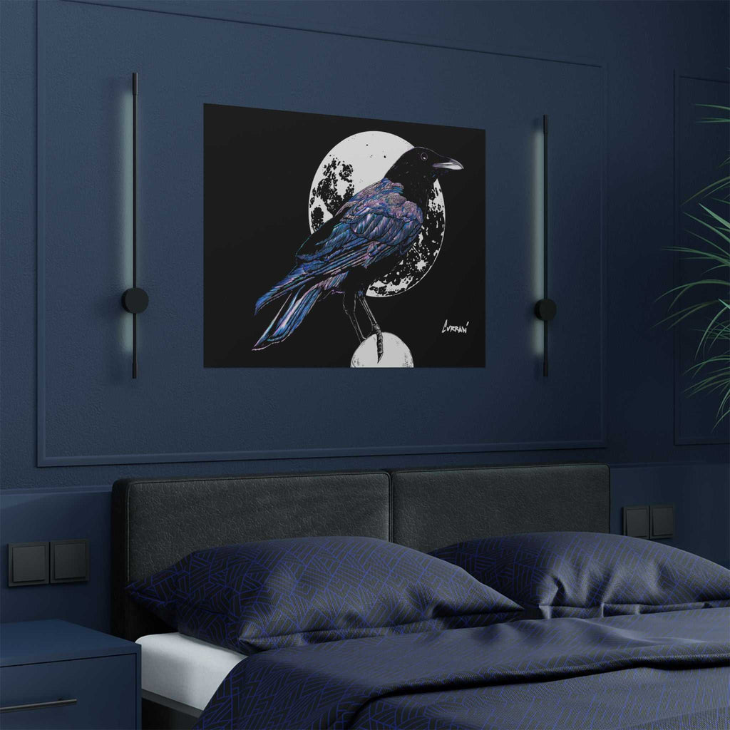 Mystical Crow Satin Poster - 300gsm Art Print