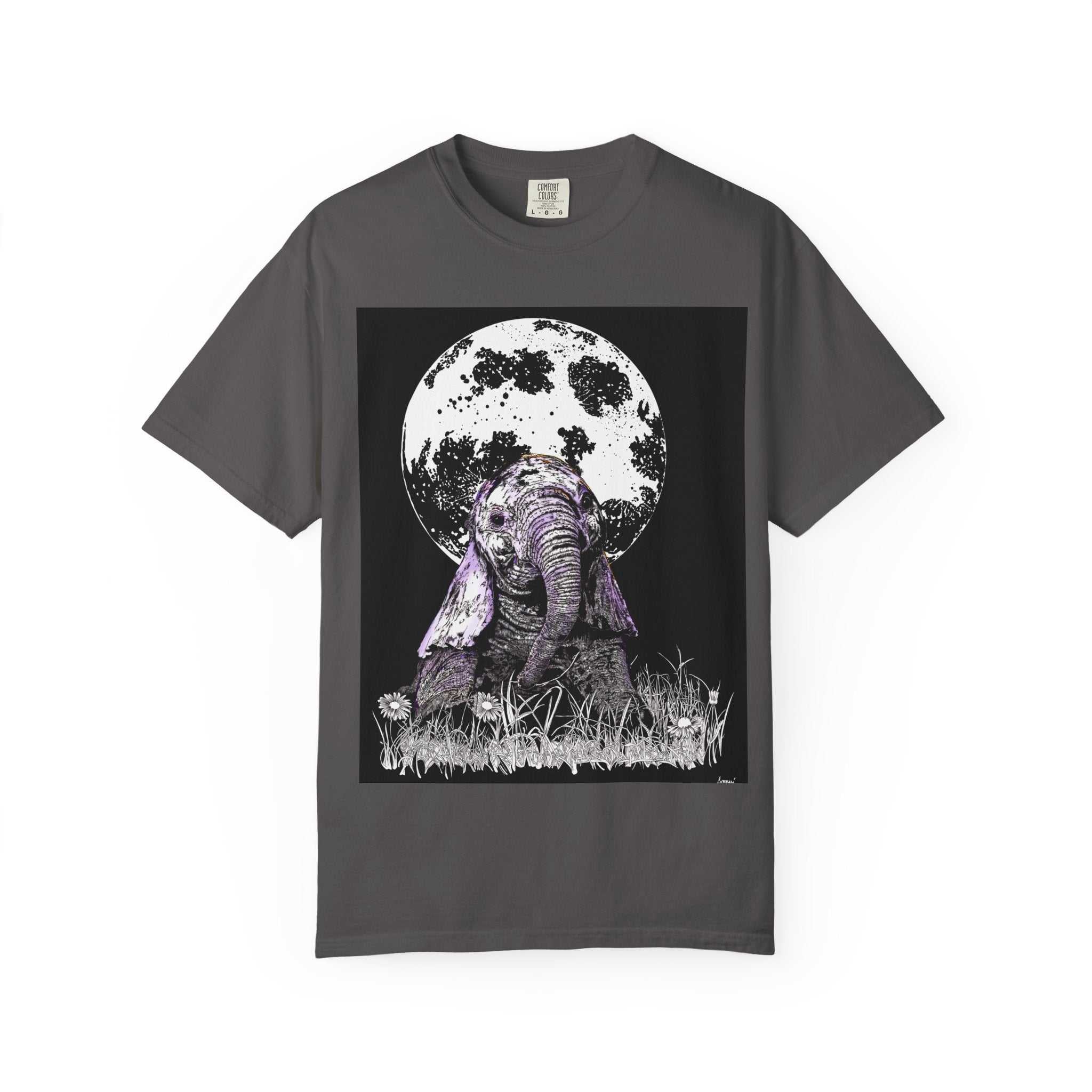 Baby Elephant Unisex T-shirt | Eco-Friendly Garment-Dyed Tee