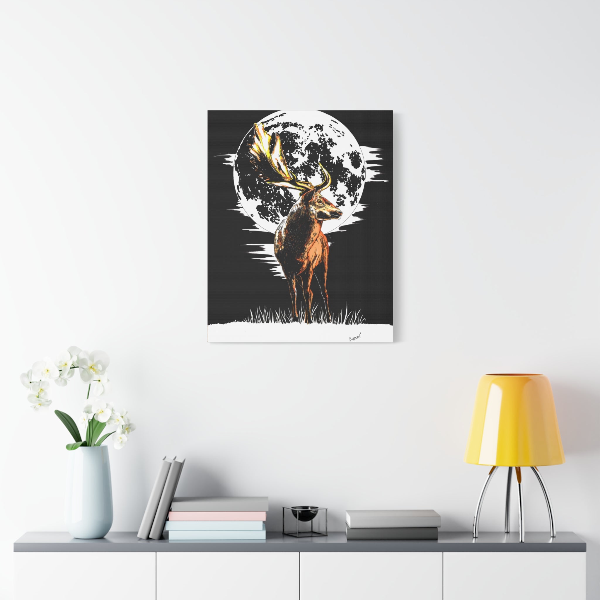 Deer Wall Art, Deer Print, Wildlife Art, Rustic Wall Decor