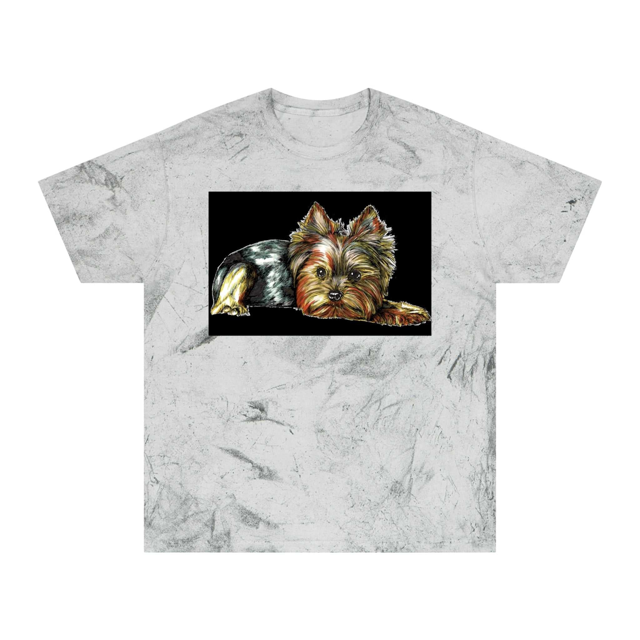 Make a statement with Yorkie Terrier Color Blast T-Shirt - Stylish Pet Apparel for Animal Enthusiasts. Stand out in style!