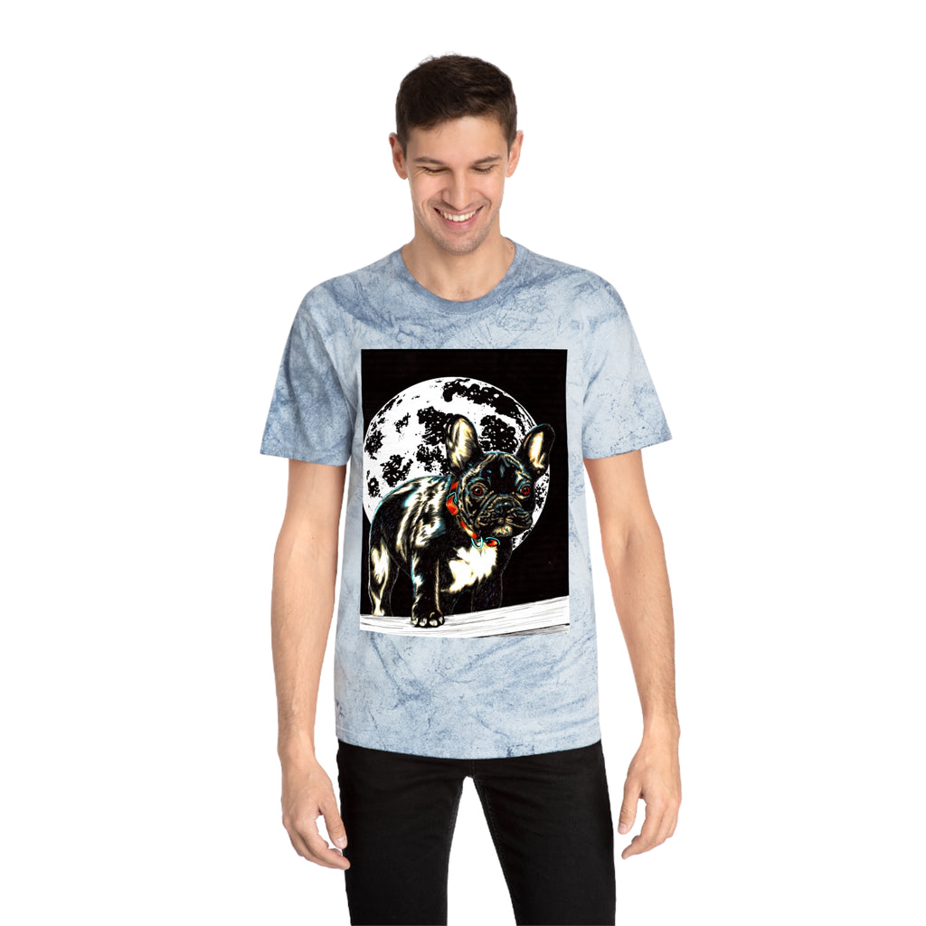 Color Blast French Bulldog T-Shirt | Unisex Moonlit Design