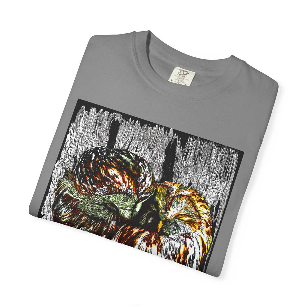 Owls in a Tree Unisex Garment-Dyed T-Shirt