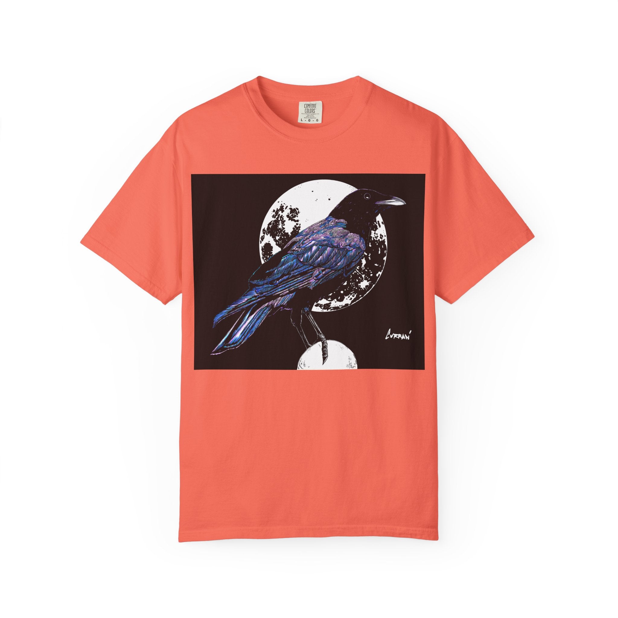Crow Garment-Dyed T-Shirt for Nature Lovers