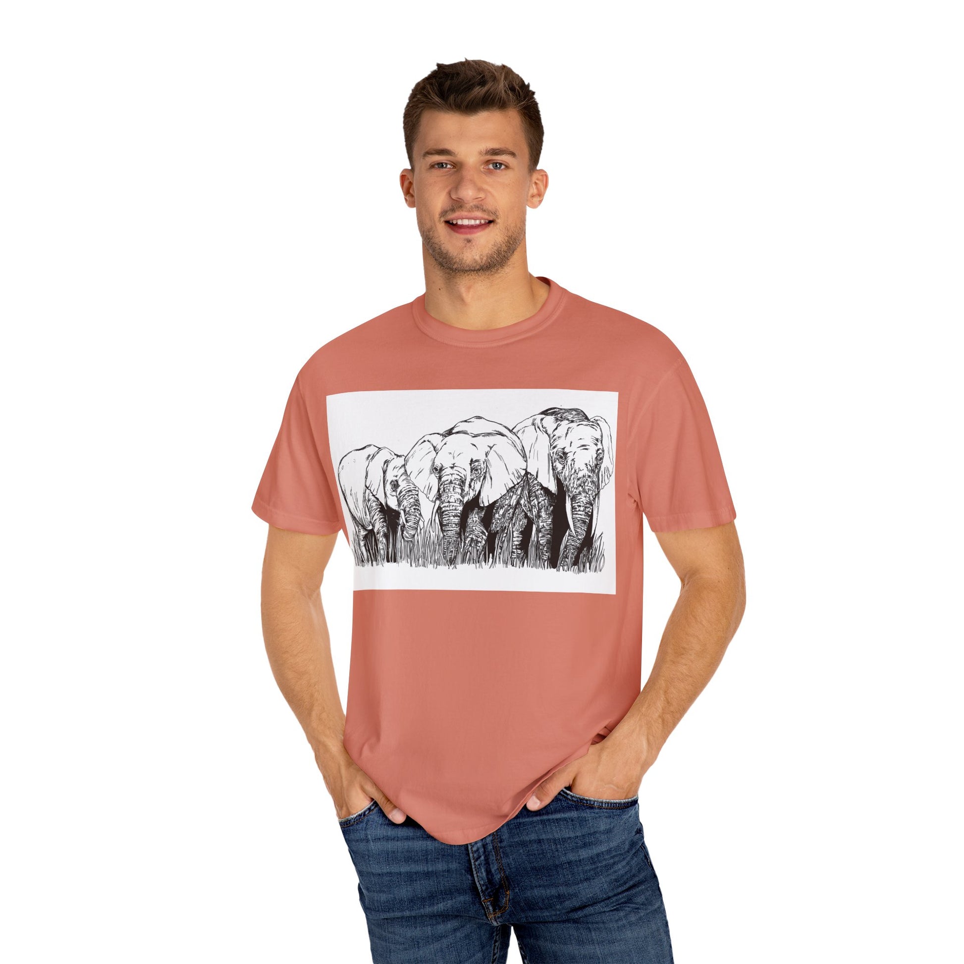 Eco-Friendly Elephant Graphic Unisex T-Shirt