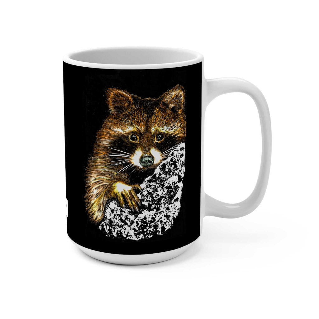 Elevate your mornings with our Raccoon Art Mug - 15oz Cute Wildlife Design. Perfect for nature lovers and coffee enthusiasts alike. Order yours now!