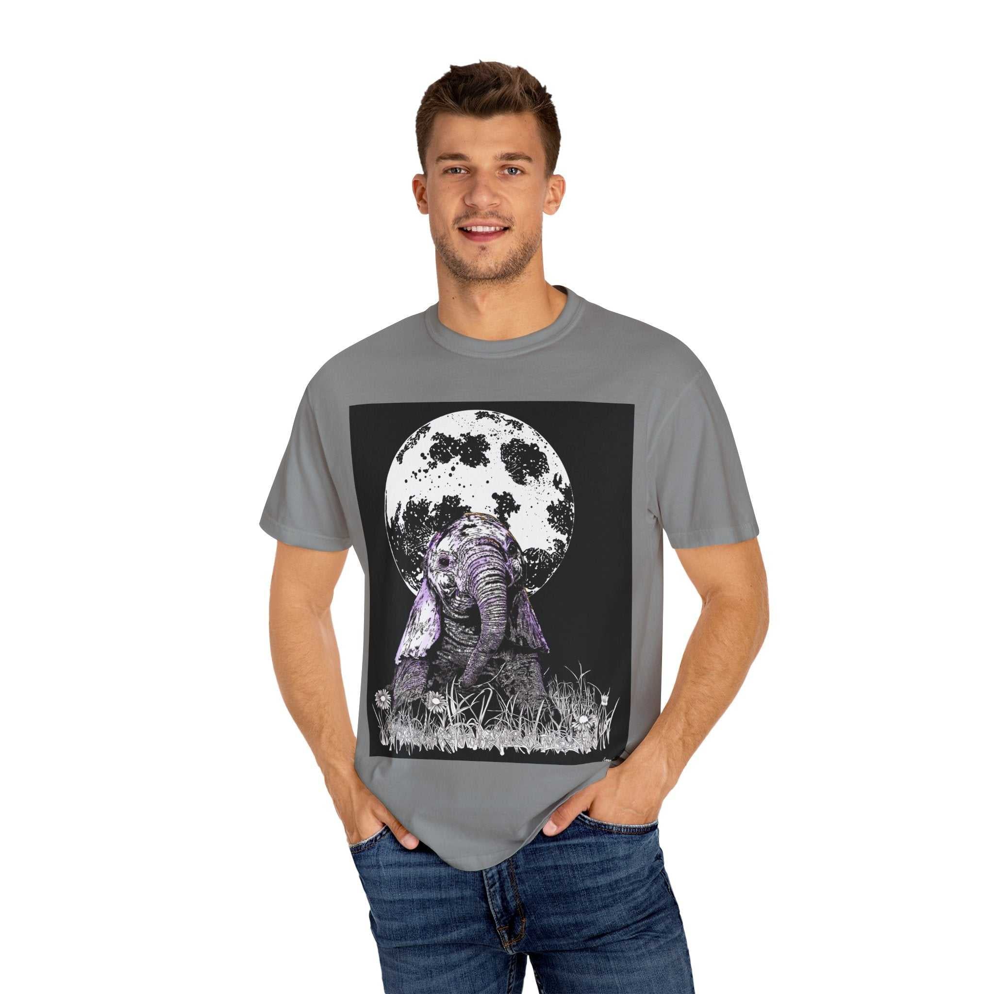 Baby Elephant Unisex T-shirt | Eco-Friendly Garment-Dyed Tee