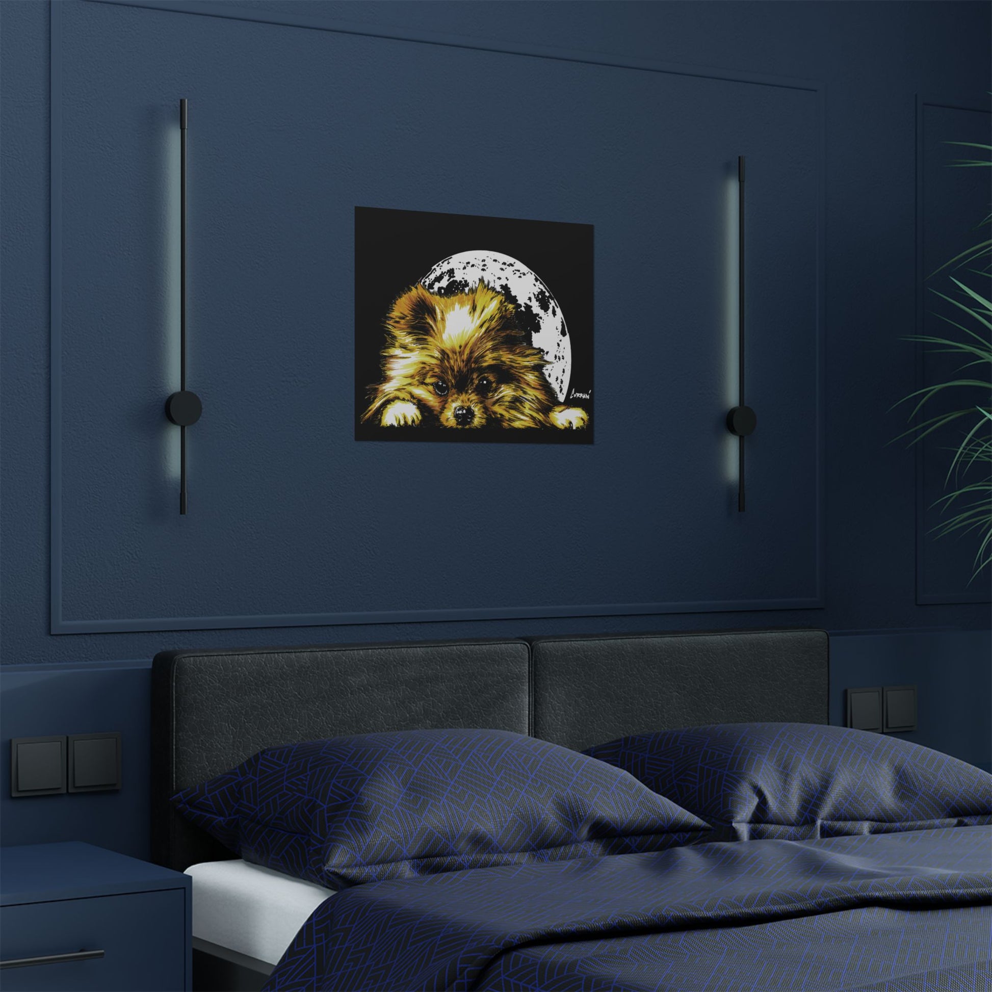 Beautiful Pomeranian Art Print - Satin Poster (300gsm)