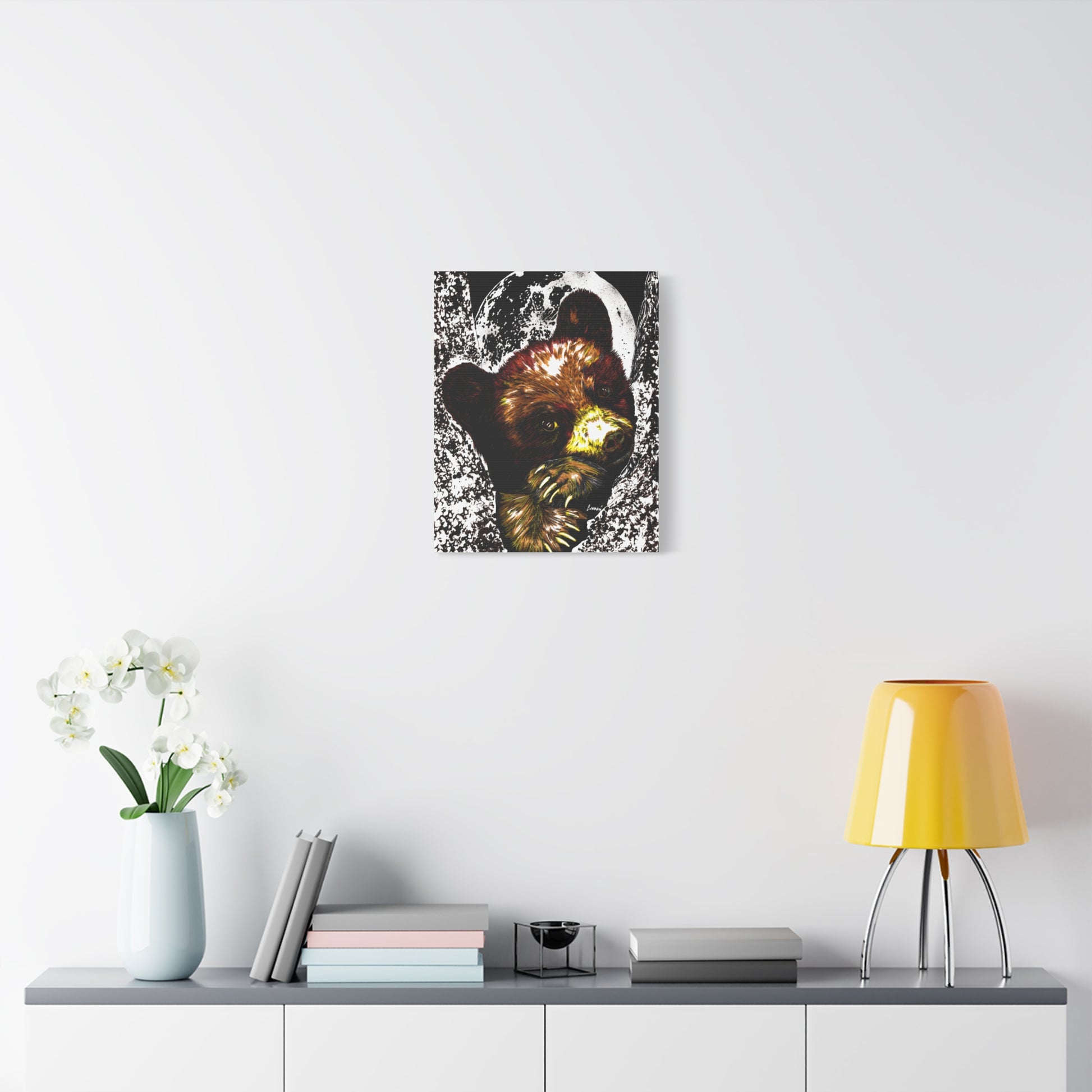 Brown Bear Cub Print of the Original, hand drawn wall art